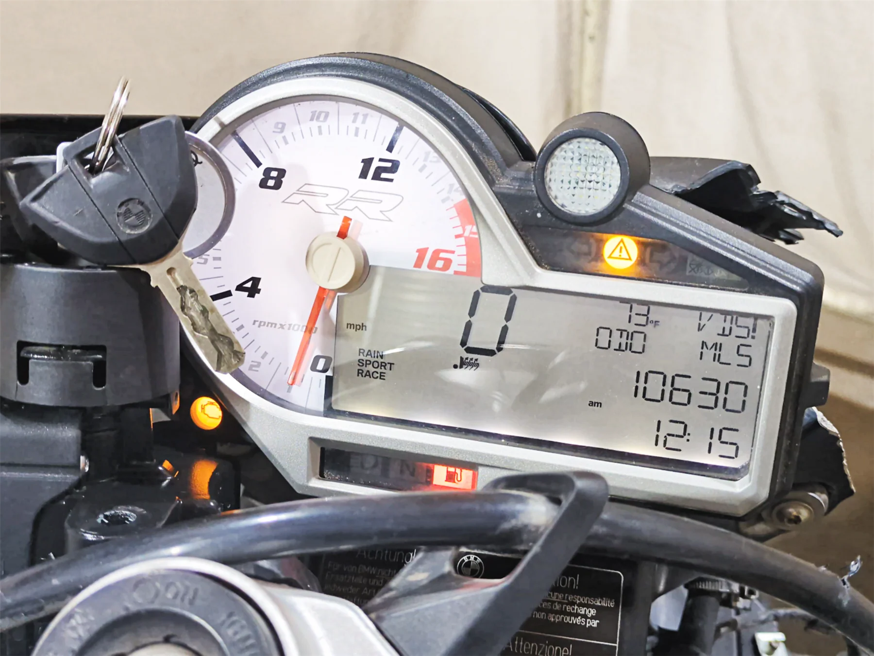 2016 BMW S1000RR K46 Speedometer Gauges Instrument 10K Read 62118561839 - Image 2