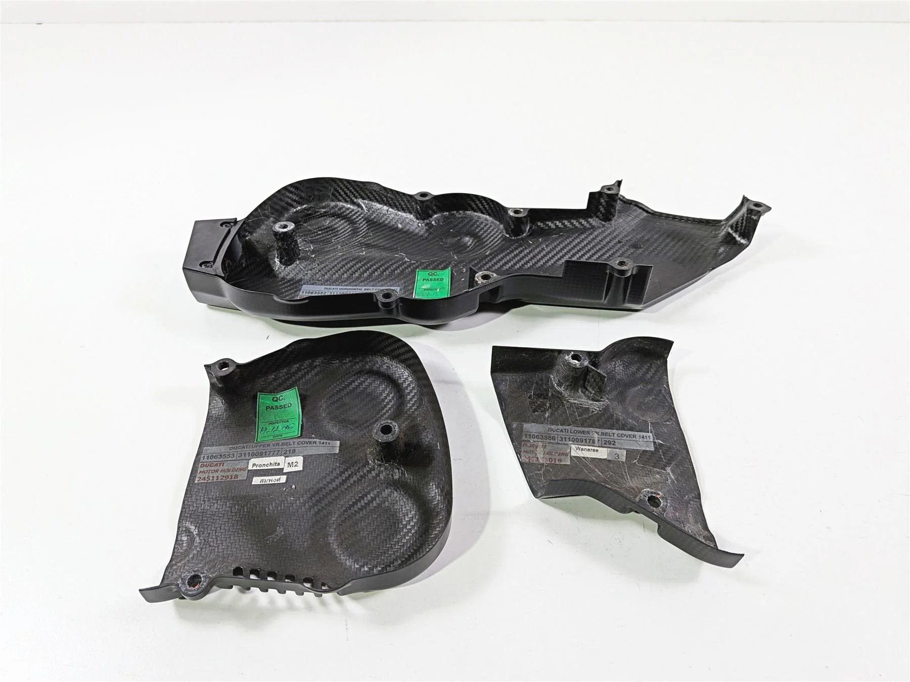 2016 Ducati Hypermotard 939 SP Carbon Fiber Timing Belt Covers 24511301B - Image 6