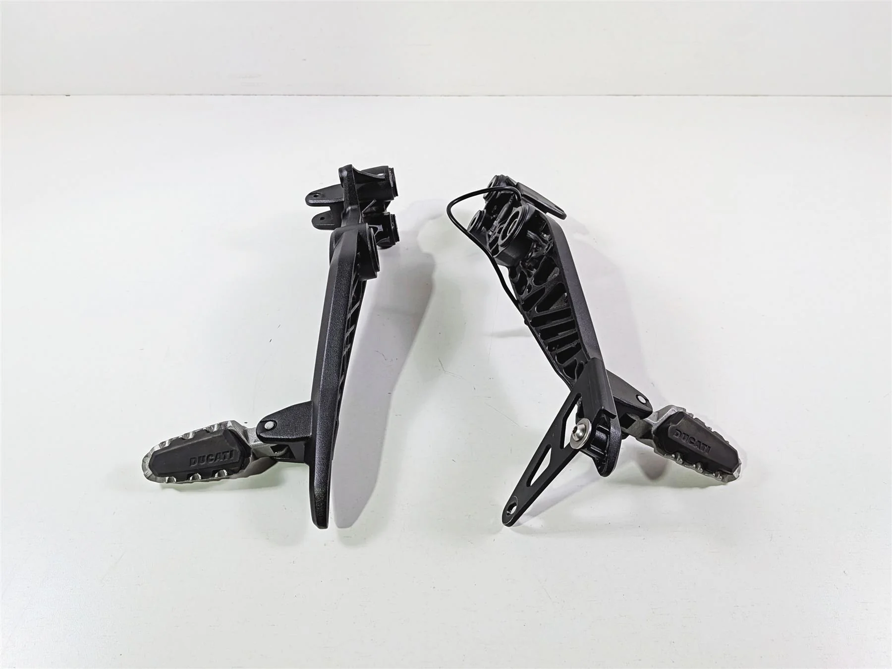 2016 Ducati Hypermotard 939 SP Passenger Foot Pegs & Mounting Brackets 82431901C - Image 2