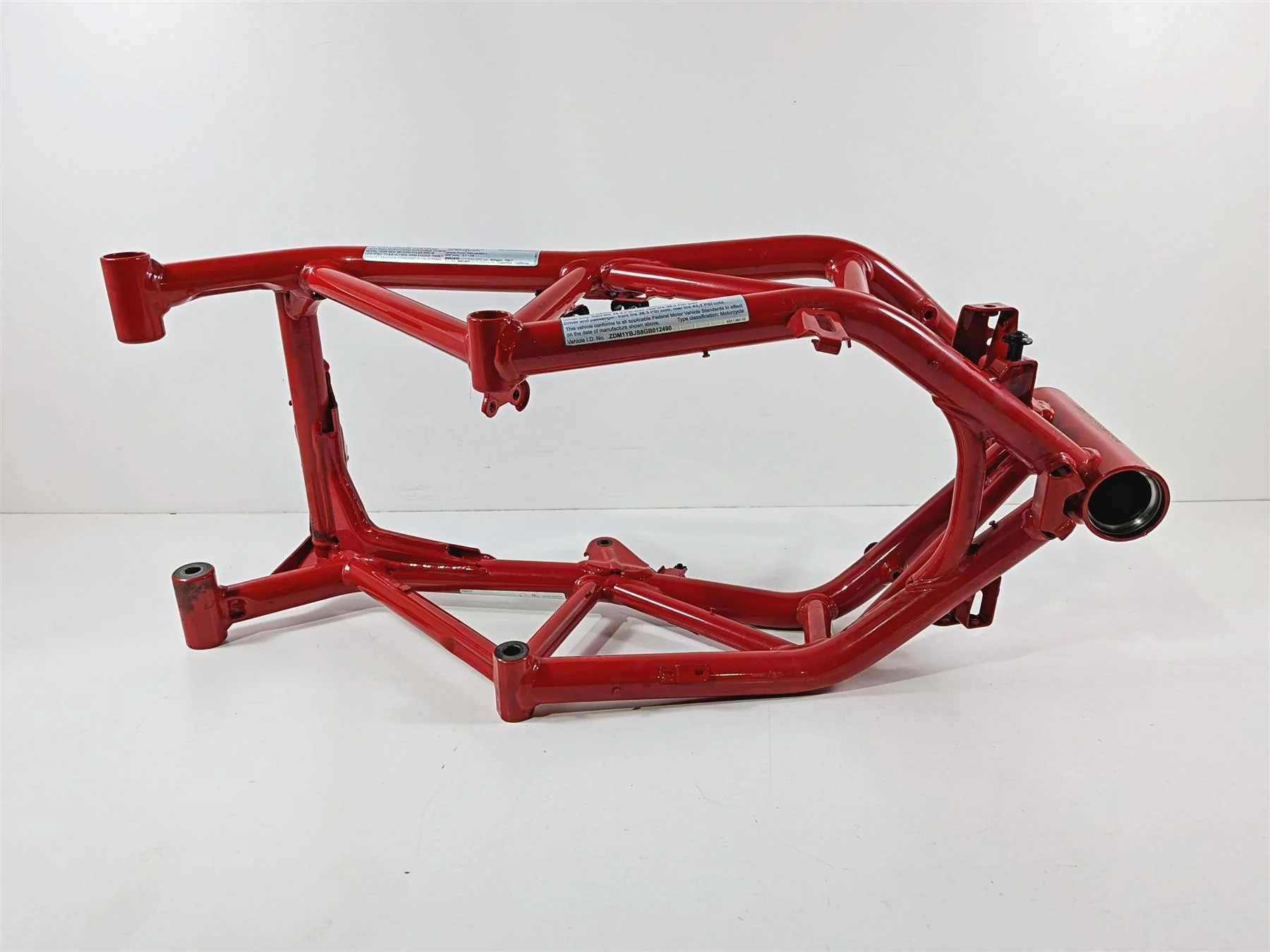 2016 Ducati Hypermotard 939 SP Straight Main Frame Chassis With Clean Virginia Title 47017931AA - Image 9