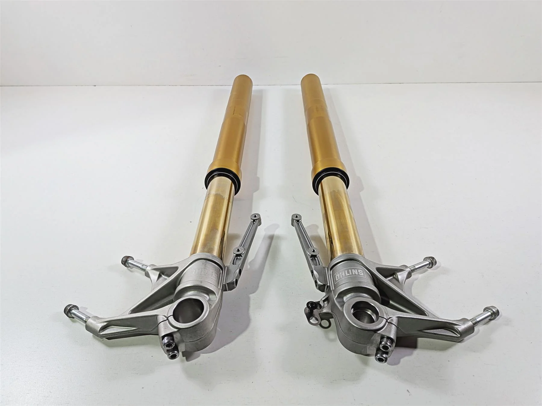 2016 Ducati Hypermotard 939 SP Straight Ohlins Front Fork Let Set 34520751A - Image 5