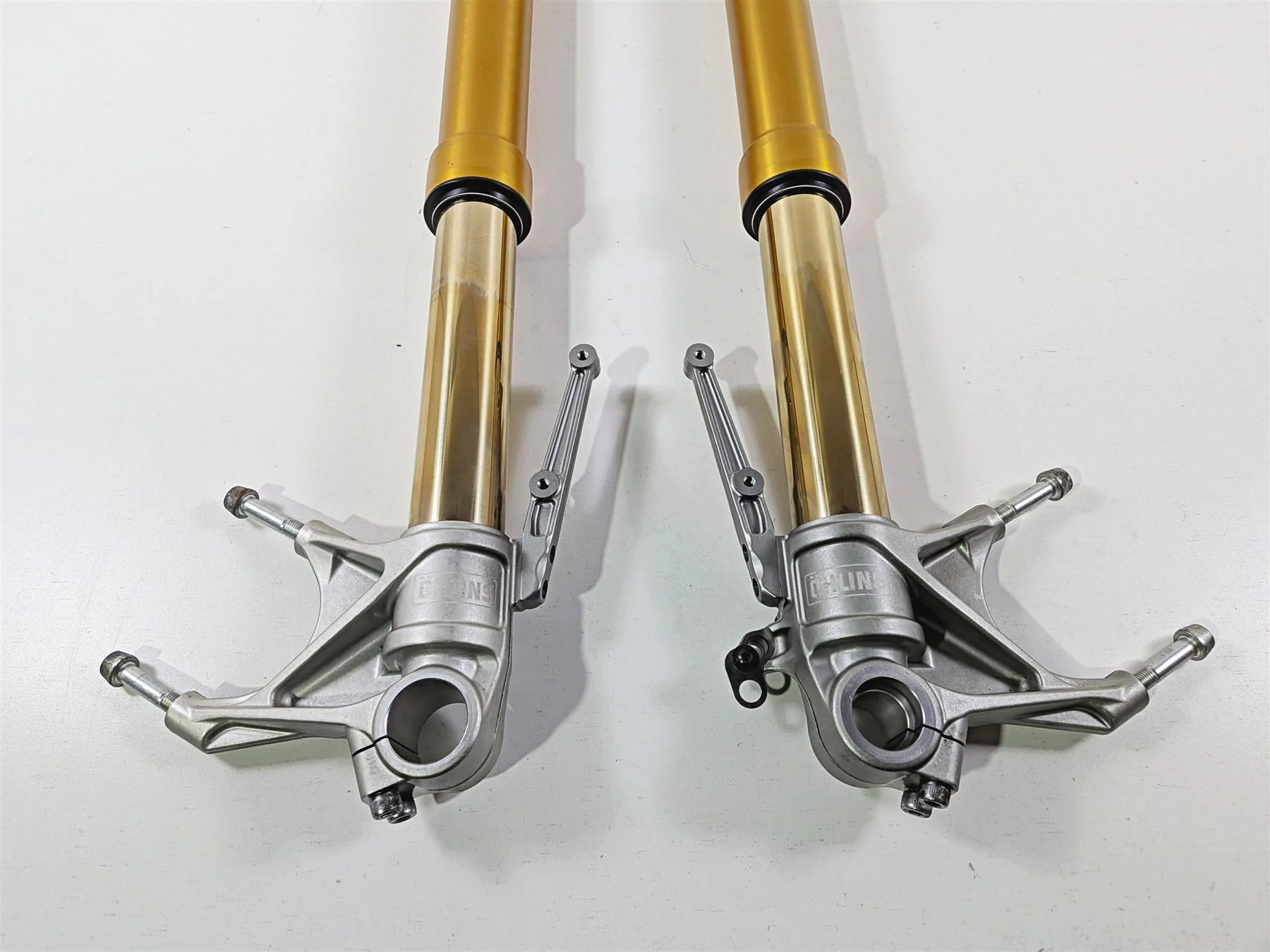 2016 Ducati Hypermotard 939 SP Straight Ohlins Front Fork Let Set 34520751A - Image 6