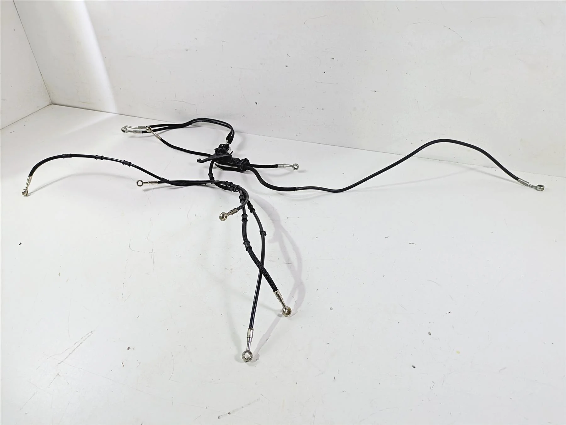 2016 Ducati Monster 1200 S Front Rear Abs Brake Line Set 61810531B 61910493B - Image 12