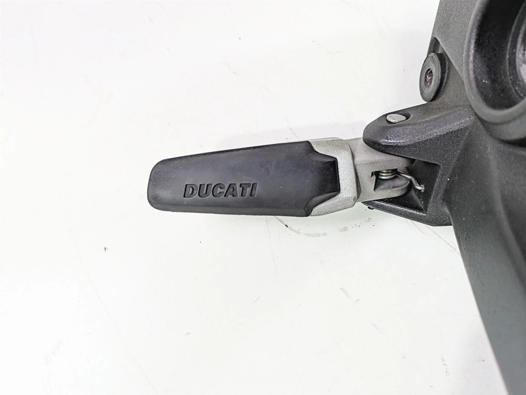 2016 Ducati Monster 1200 S Left Rider Passenger Footpeg Foot Peg Set 82412292AB - Image 9