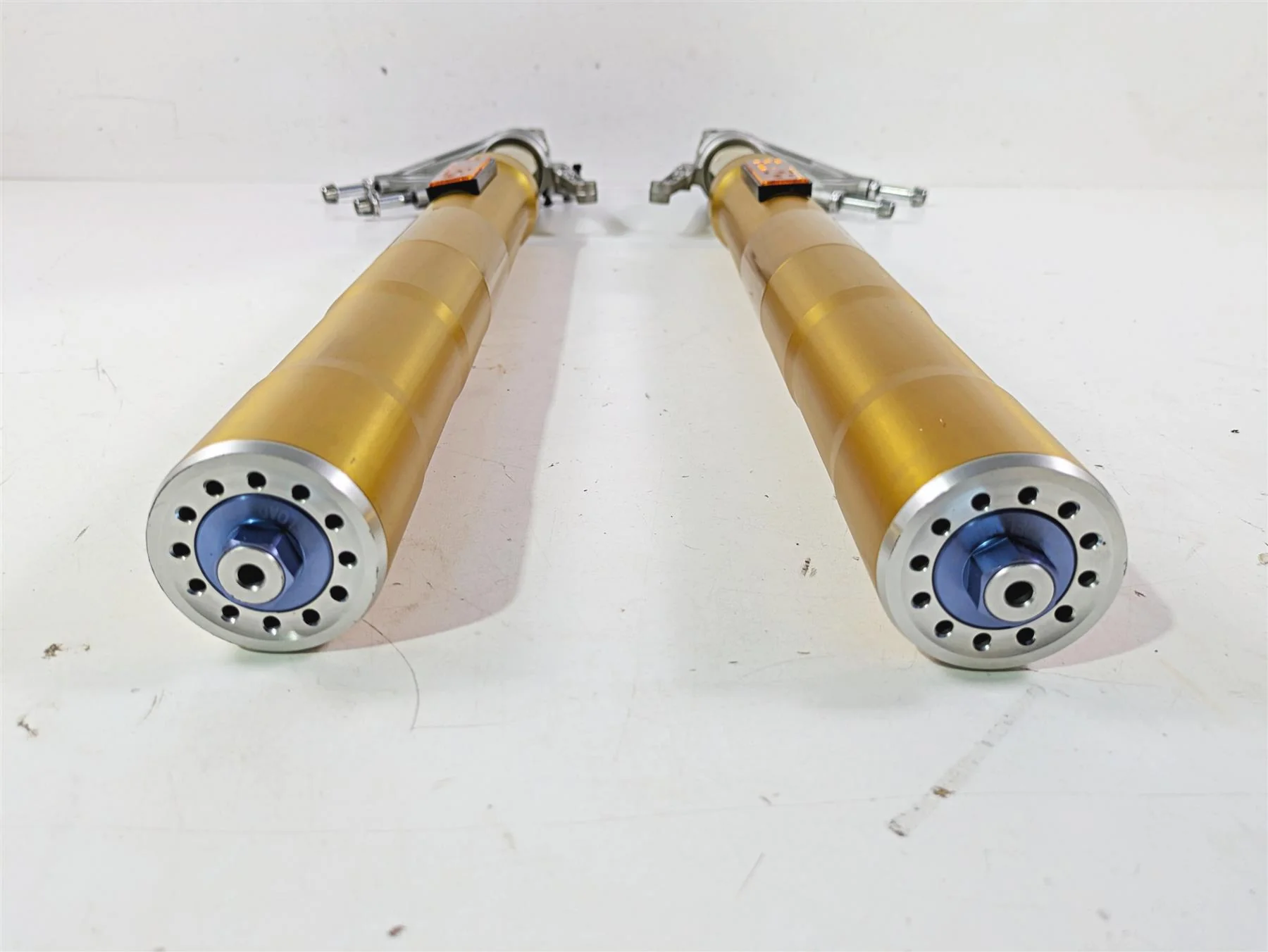 2016 Ducati Monster 1200 S Ohlins Front Fork Leg Set 34520611A 34420611A - Image 4