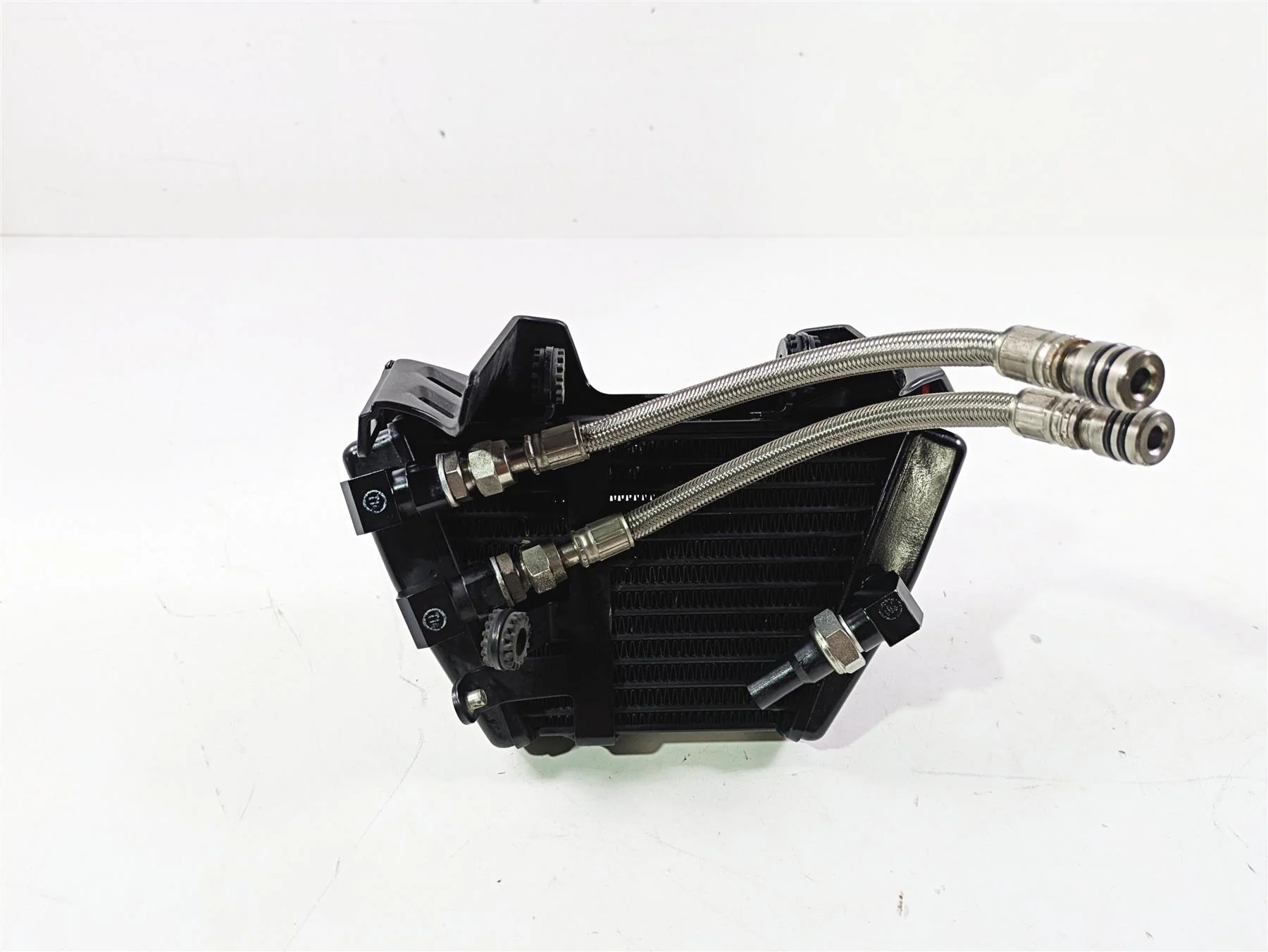 2016 Ducati Monster 1200 S Oil Cooler & Lines & Cover READ 54810461B - Image 7