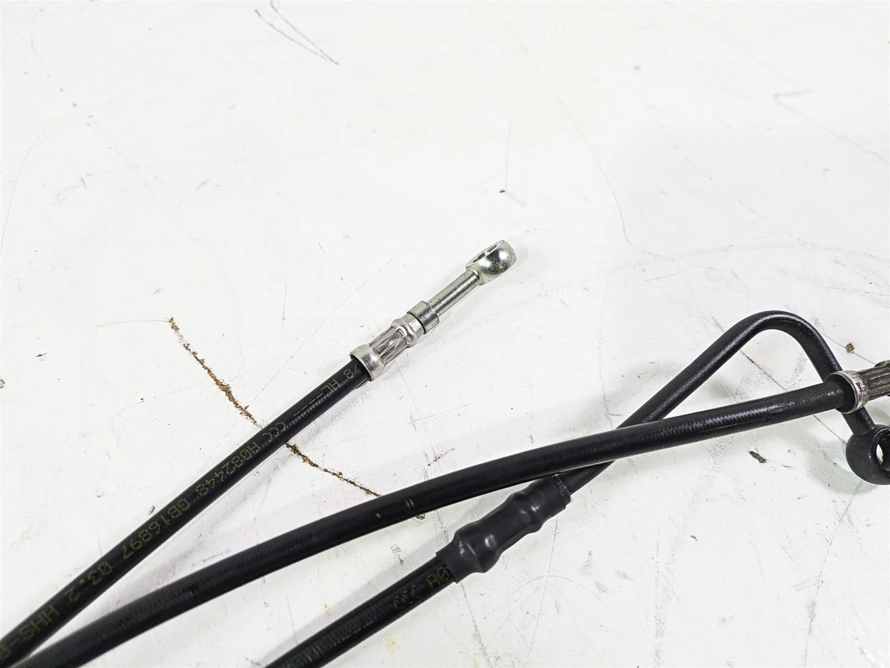 2016 Harley FLSTC Softail Heritage Abs Front Brake Line Hose Set 41800305 - Image 9