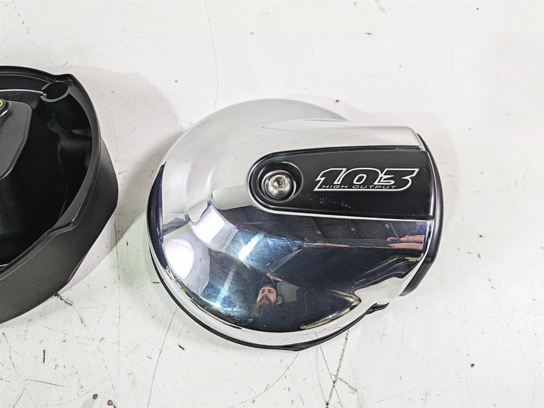 2016 Harley FLSTC Softail Heritage Air Cleaner Breather 103 High Output 29000033 - Image 2