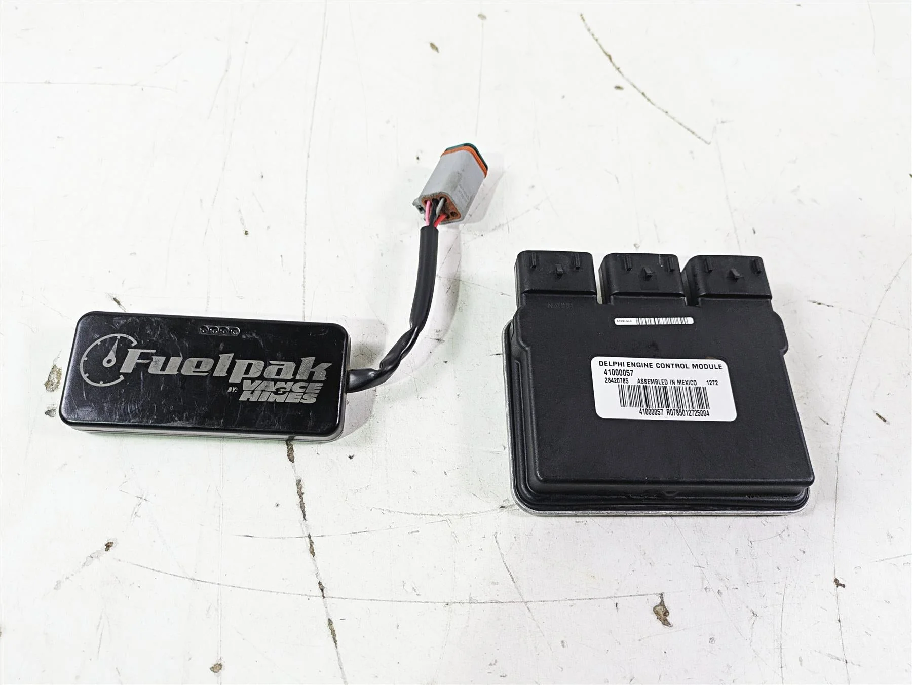 2016 Harley FLSTC Softail Heritage Cdi Ecu Ecm Engine Control Module With FP3 Vance & Hines Fuel Pack Unit 41000057