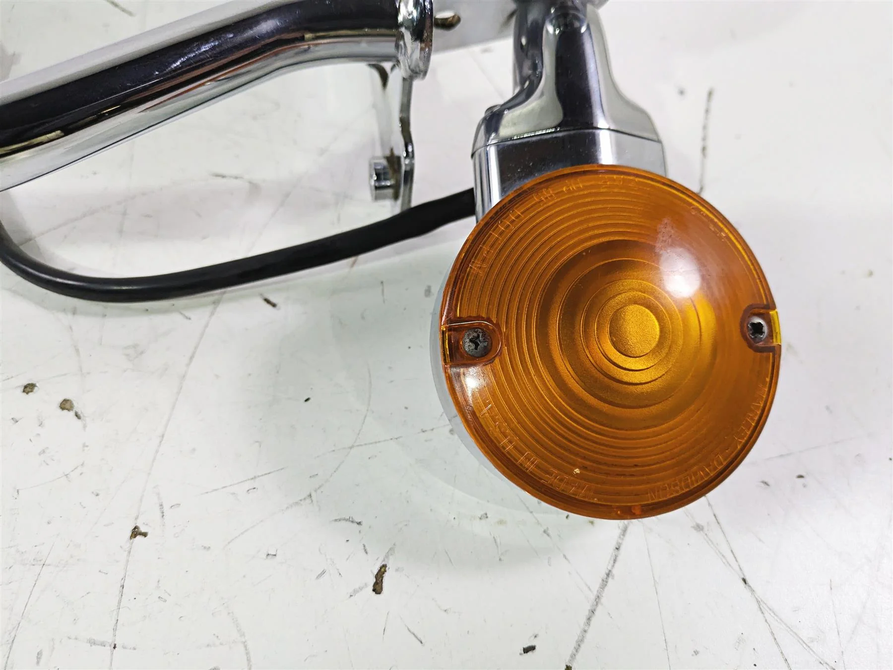 2016 Harley FLSTC Softail Heritage Front Led Spotlight Blinker Set 58082-02A - Image 8