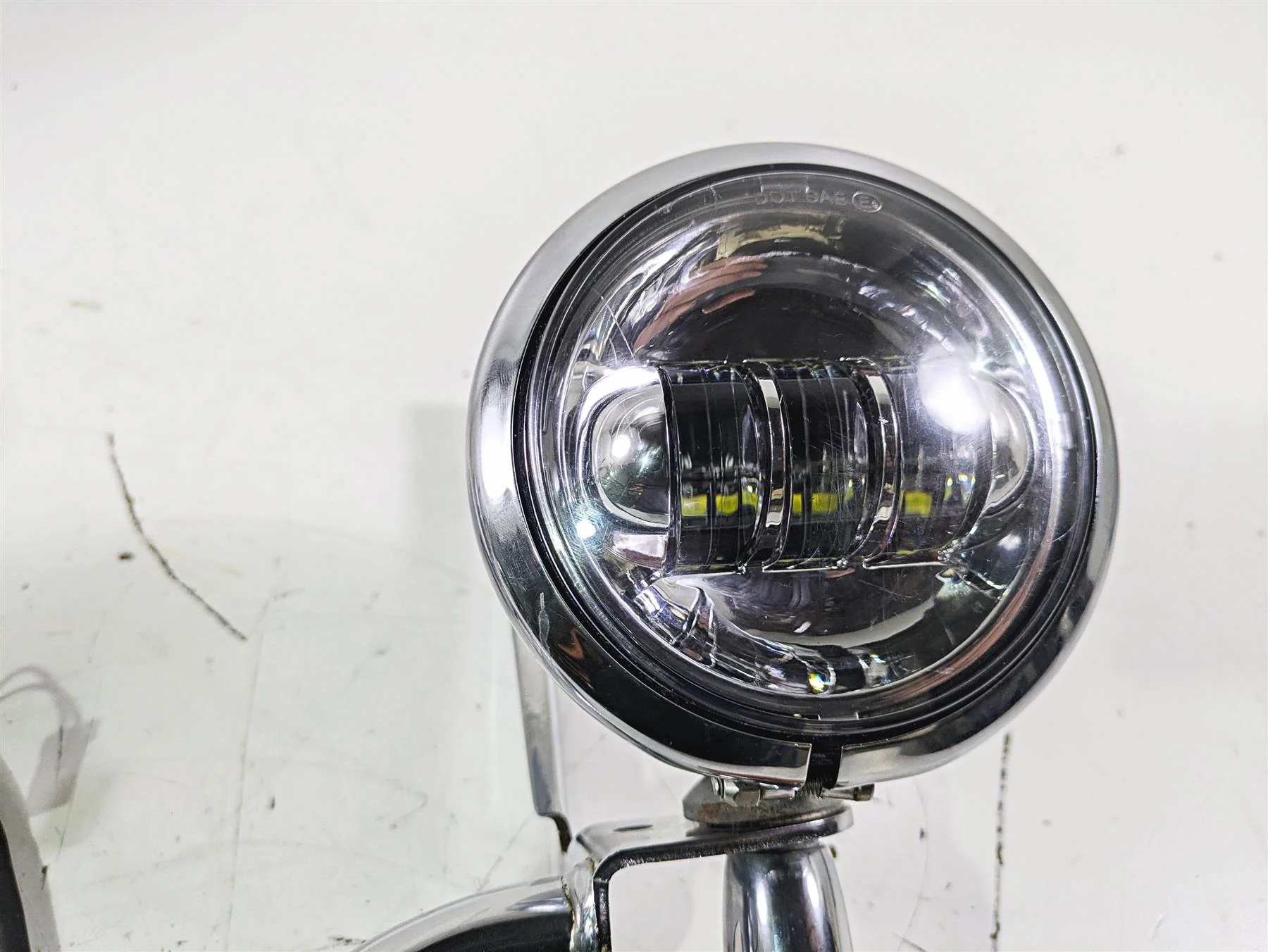 2016 Harley FLSTC Softail Heritage Front Led Spotlight Blinker Set 58082-02A - Image 9