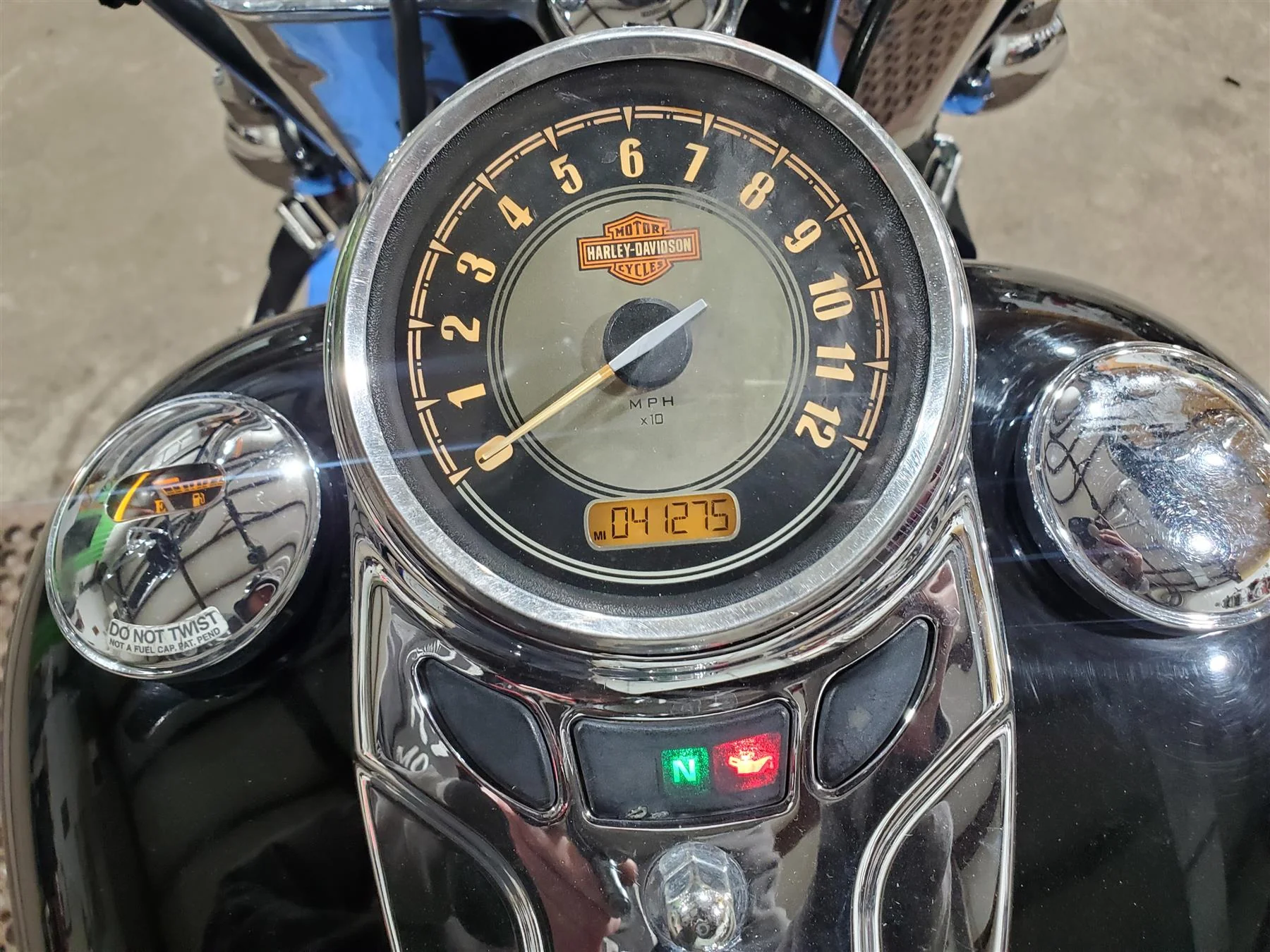 2016 Harley FLSTC Softail Heritage Speedometer Gauge Instrument 41K 67525-11 - Image 2