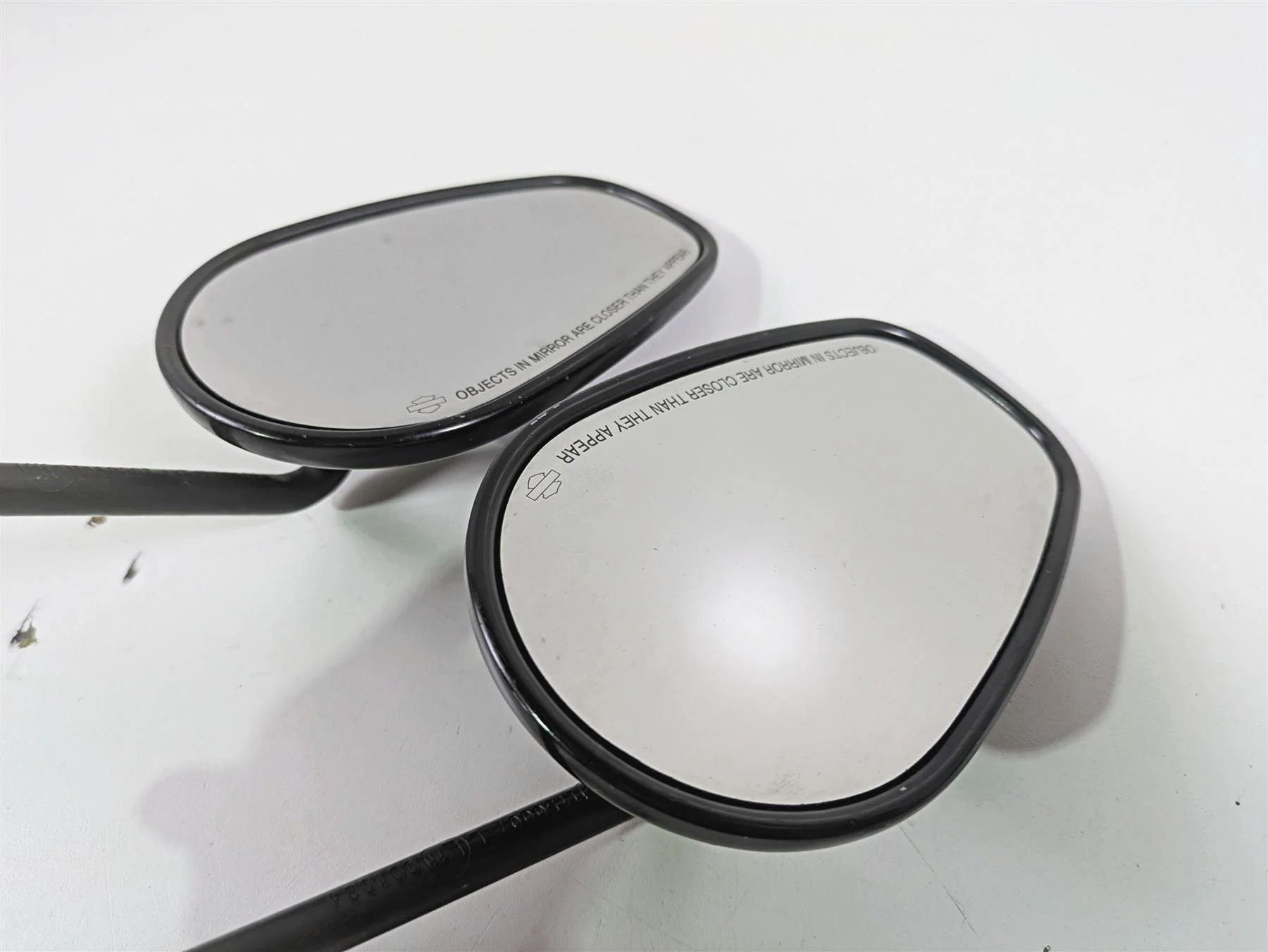 2016 Harley FXDF Dyna Fat Bob Black Rear View Mirror Set 91909-03B 91910-03B - Image 10