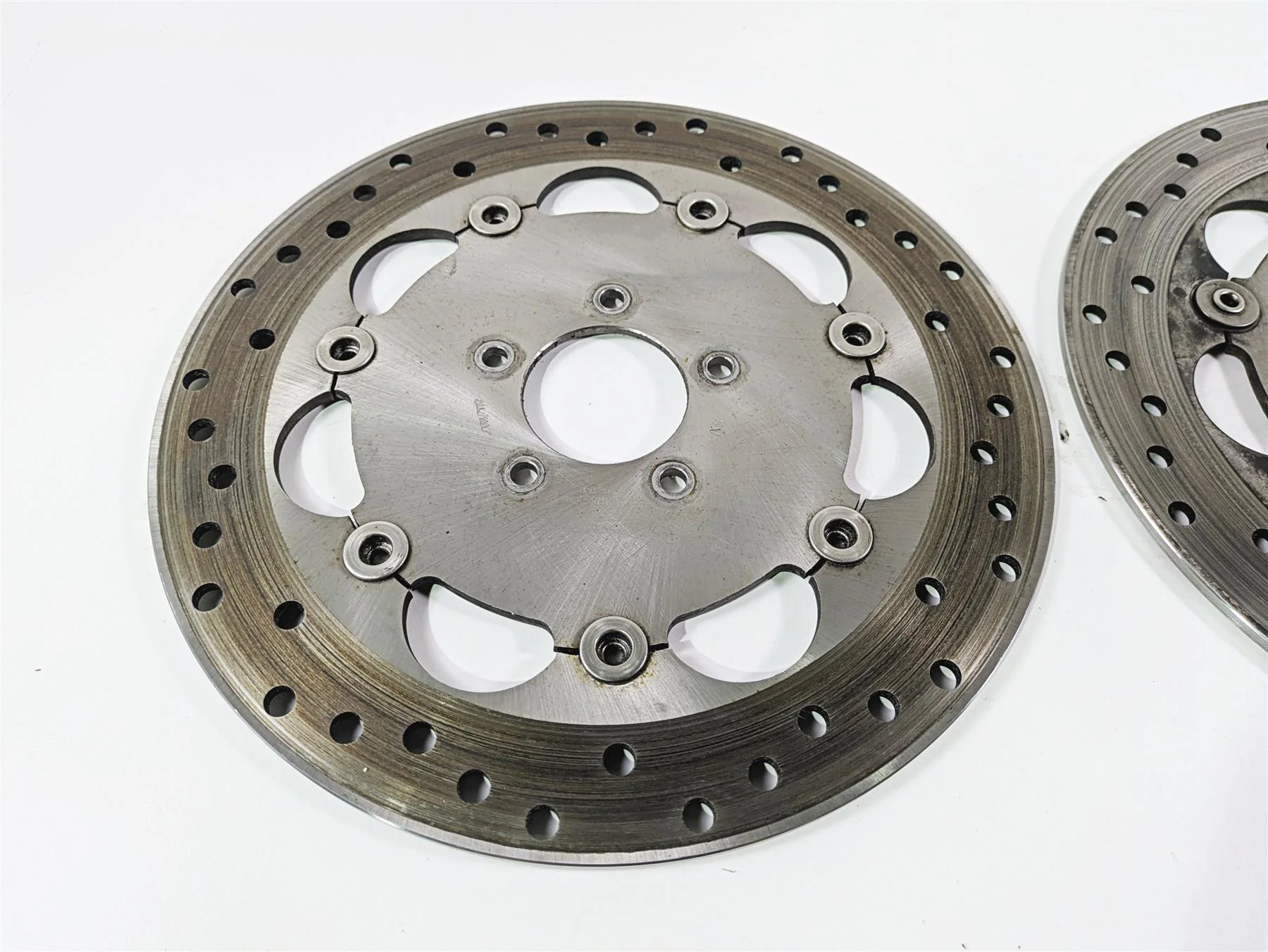 2016 Harley FXDF Dyna Fat Bob Front Brake Rotor Disc Set 46717-10 - Image 4