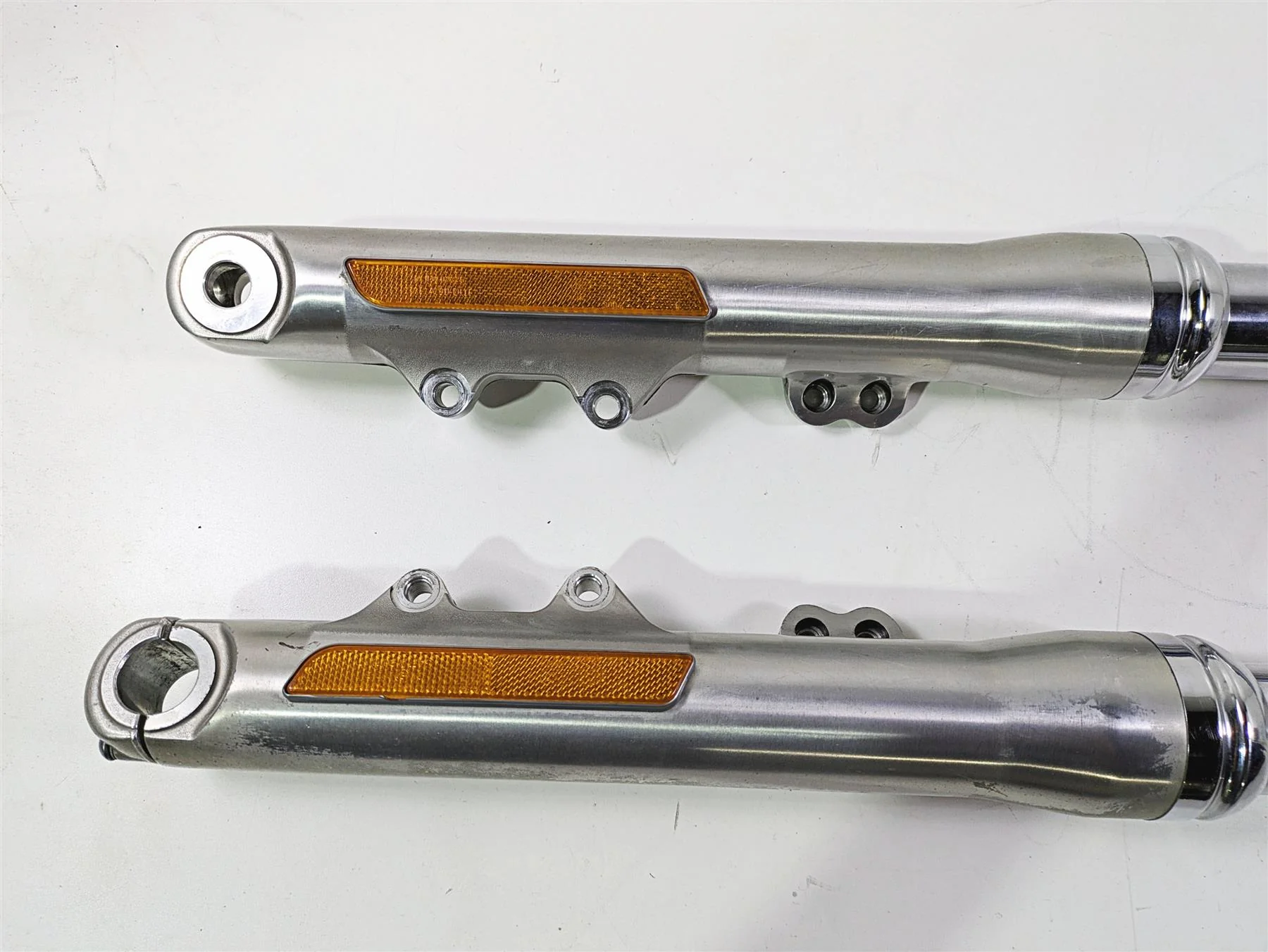 2016 Harley FXDL Dyna Low Rider Dual Caliper Front Fork 49mm 45400052 45400051 - Image 11