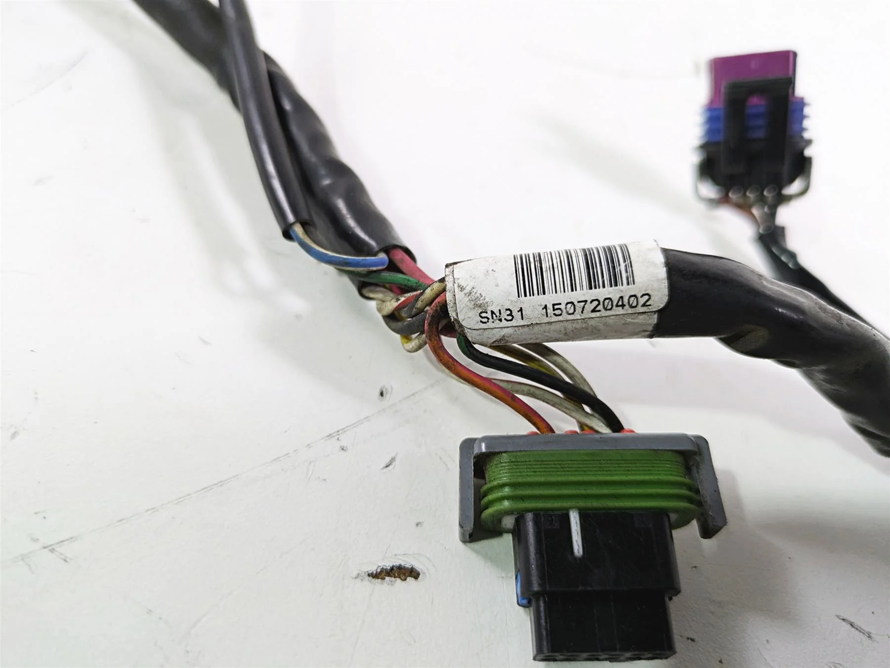 2016 Harley FXDL Dyna Low Rider Dual Gauges Wiring Harness 69200615 - Image 9