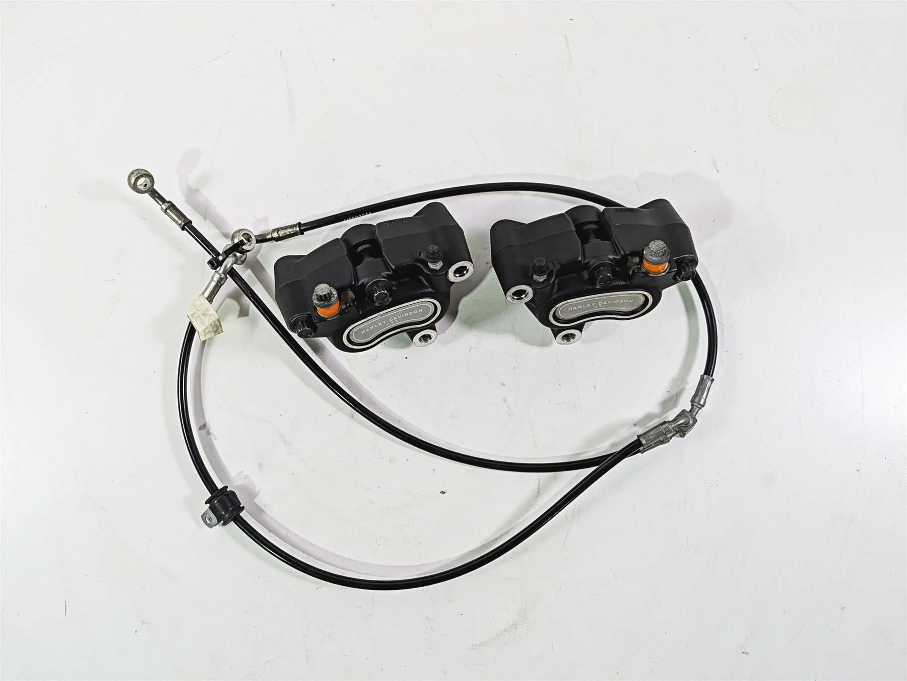 2016 Harley FXDL Dyna Low Rider Front Brake Caliper Set 41300001 41300002 - Image 4