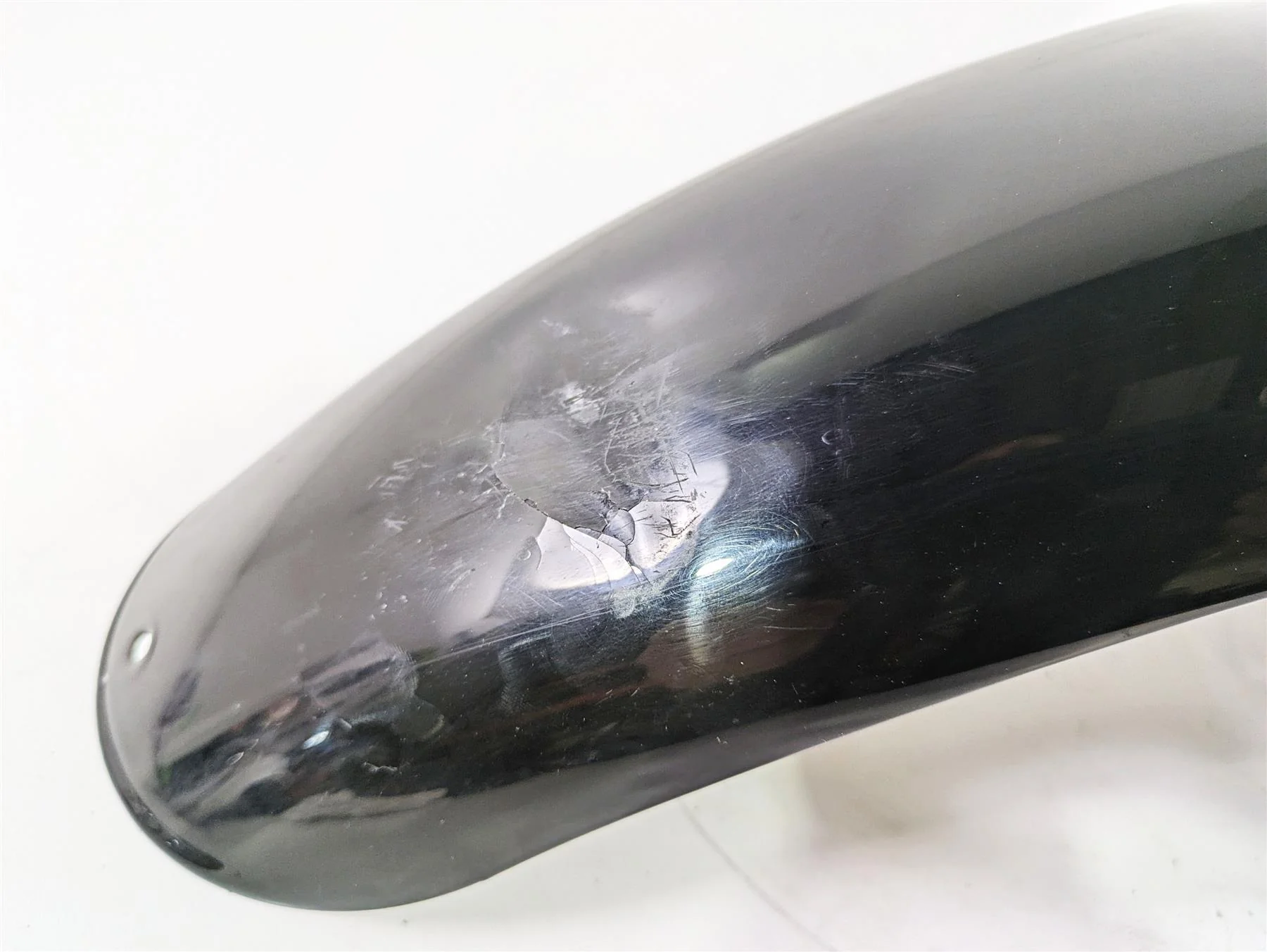 2016 Harley FXDL Dyna Low Rider Front Fender Vivid Black - Bent 60139-06B - Image 6