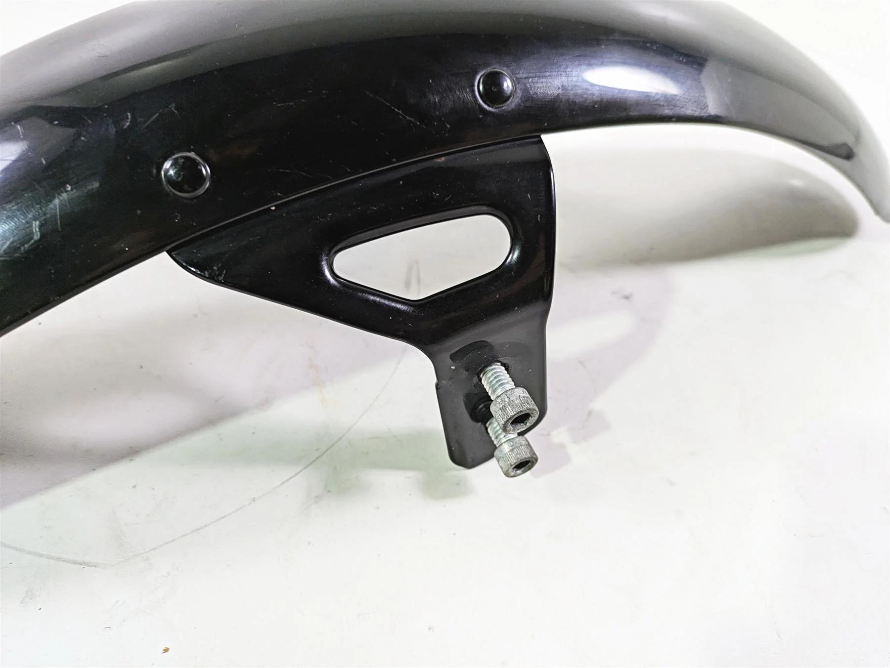 2016 Harley FXDL Dyna Low Rider Front Fender Vivid Black - Bent 60139-06B - Image 8