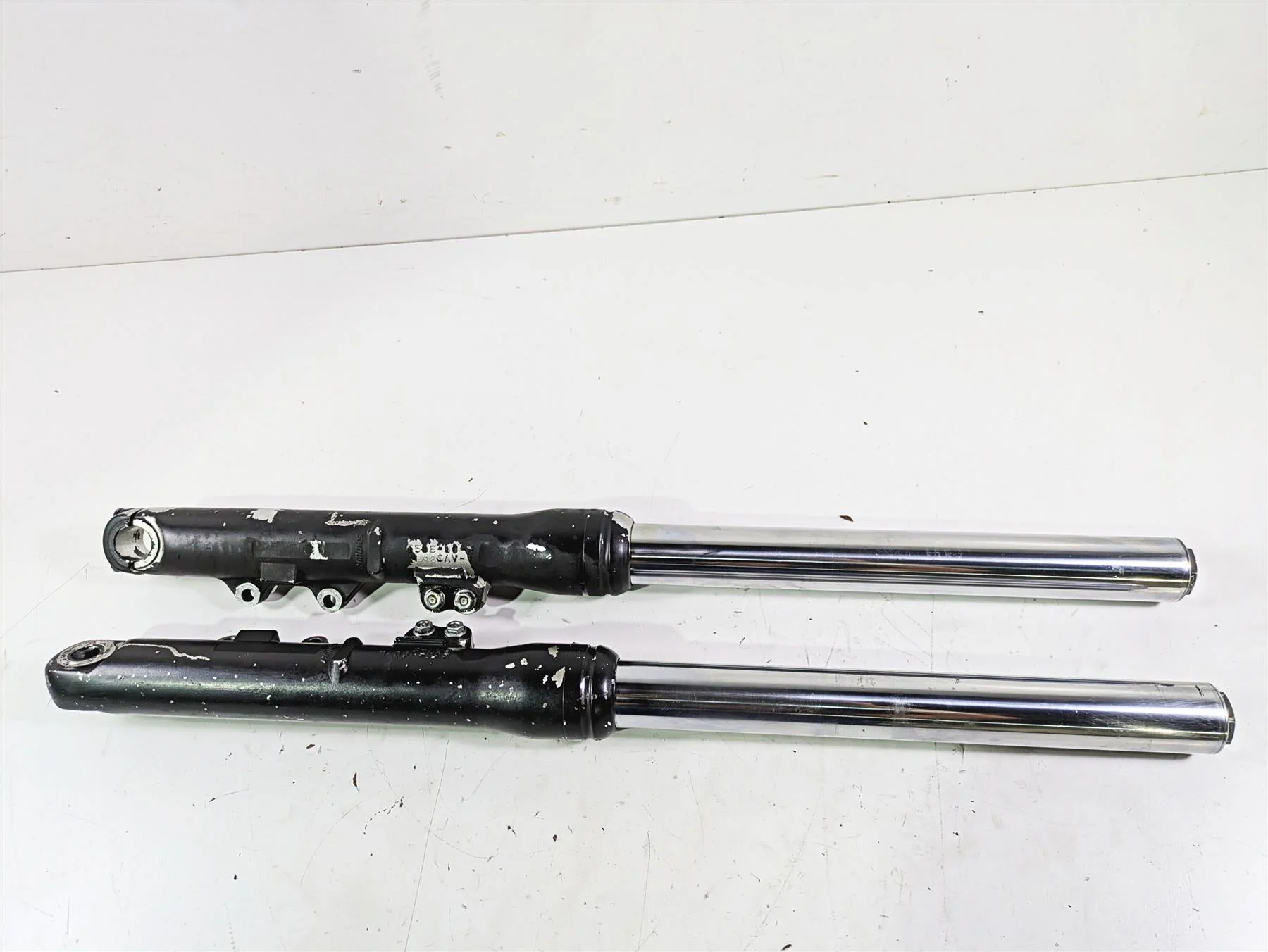 2016 Harley FXDL Dyna Low Rider Straight Front Fork 49Mm Dual Brake Set 45400052 - Image 3