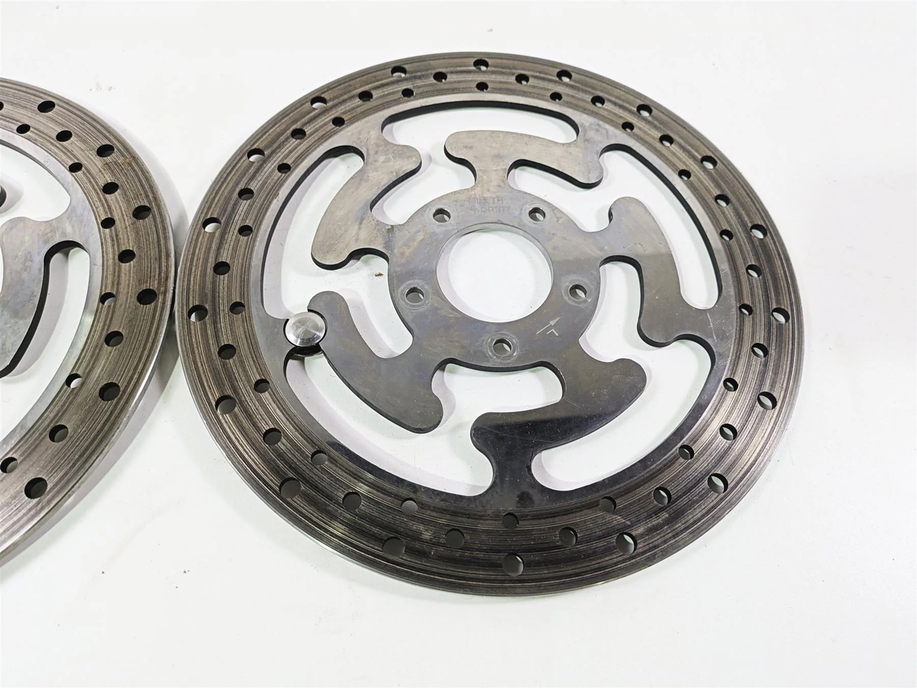 2016 Harley Touring FLHR Road King  Front Brake Disc Rotor Set 41808-08 - Image 9