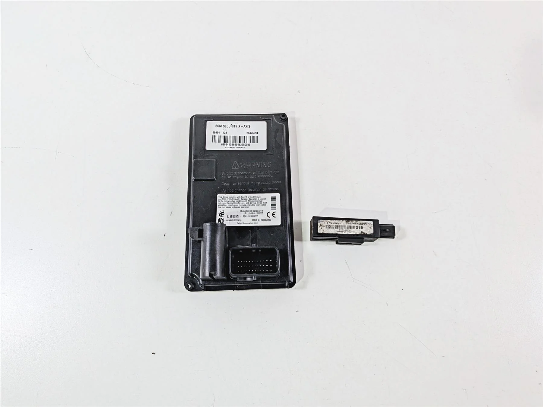 2016 Harley Touring FLHX Street Glide Bcm Securtiy X-Axis Body Module 69994-12B