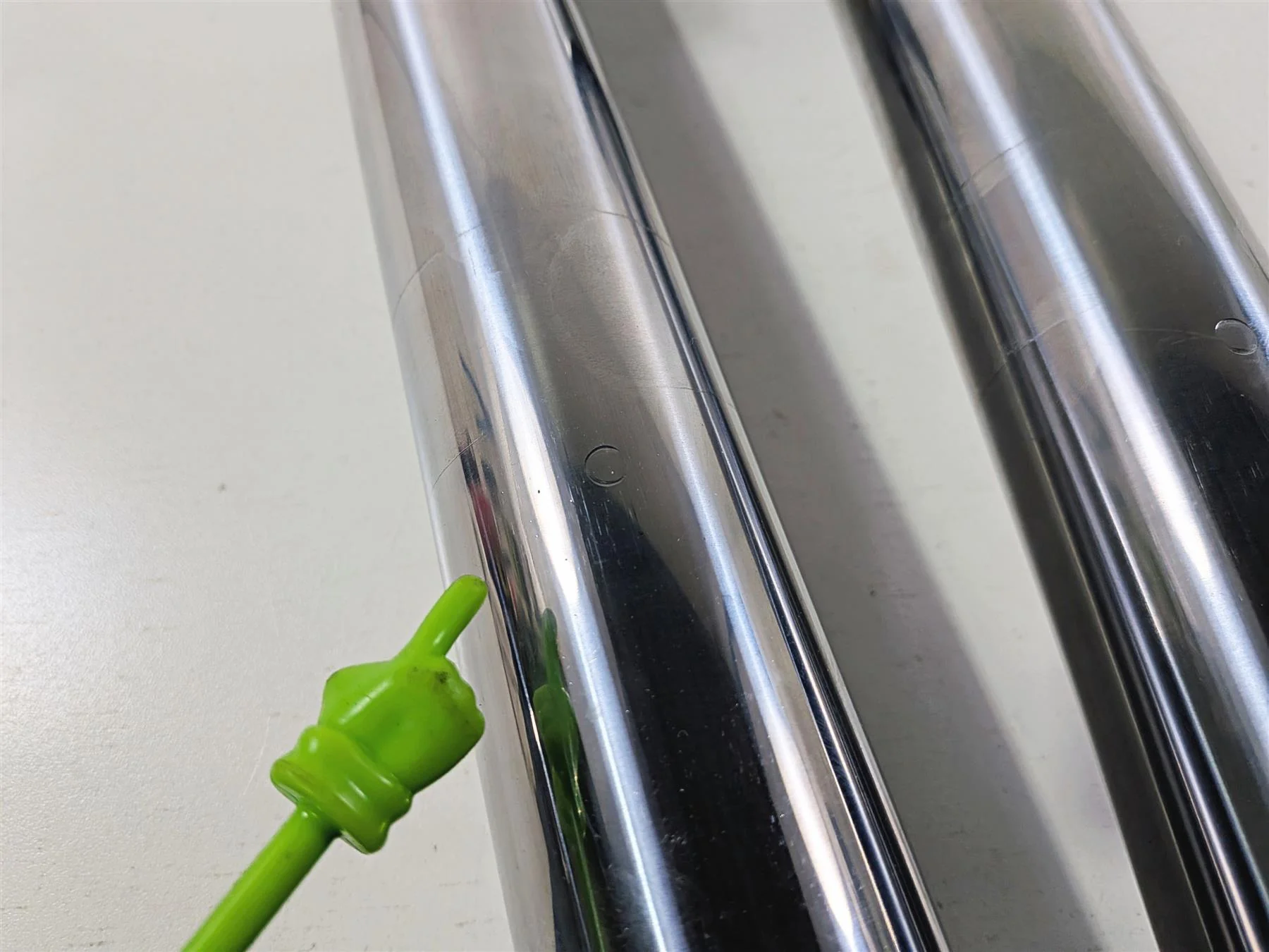 2016 Harley Touring FLHX Street Glide Straight Front Fork Leg Set 49mm 45400021 - Image 12