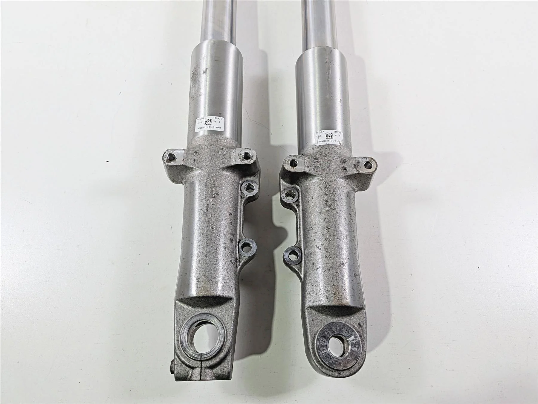 2016 Harley Touring FLHX Street Glide Straight Front Fork Leg Set 49mm 45400021 - Image 6