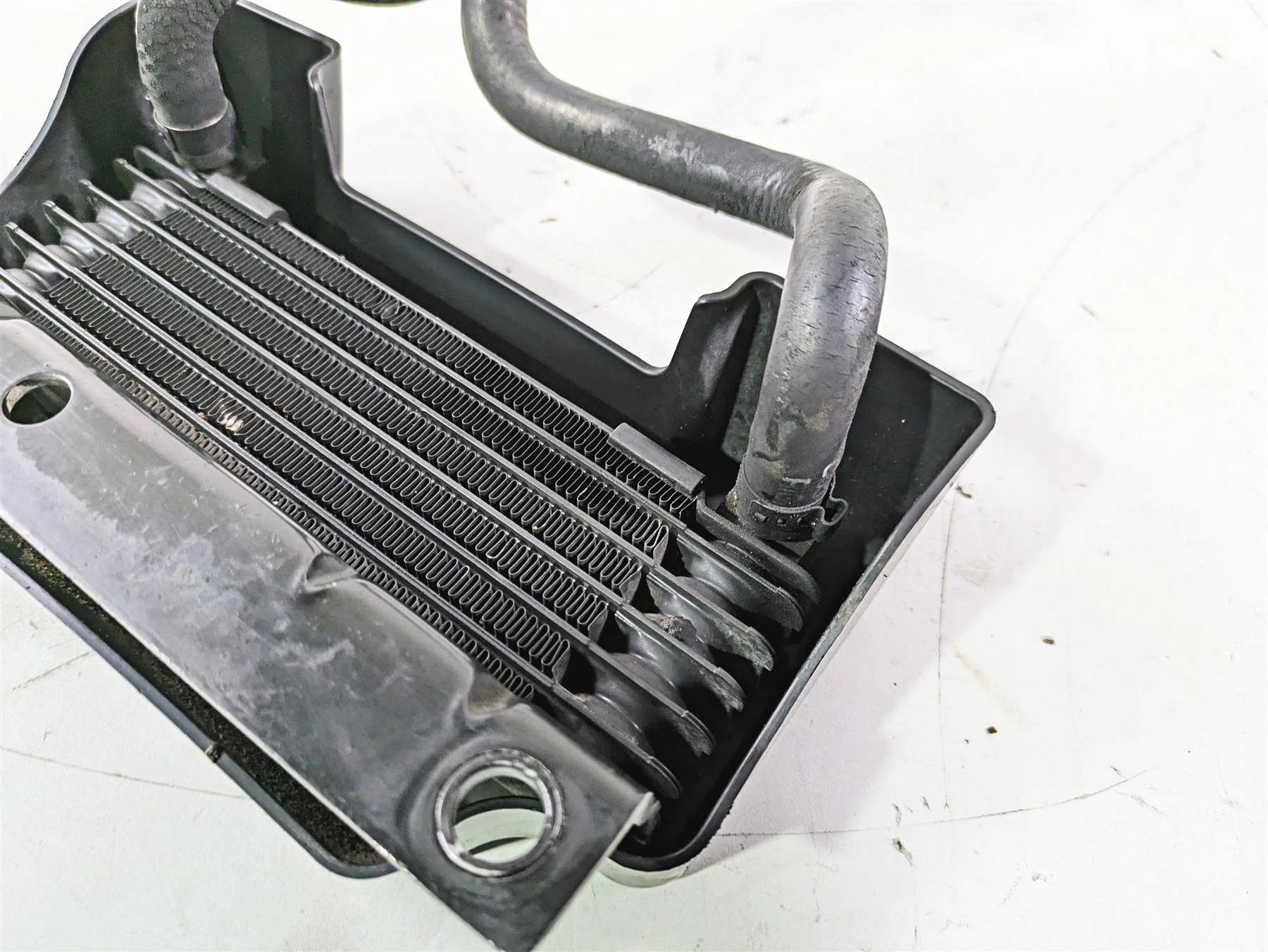 2016 Harley Touring FLTRX Road Glide Oil Cooler Flange Cover Set 63083-11A - Image 12