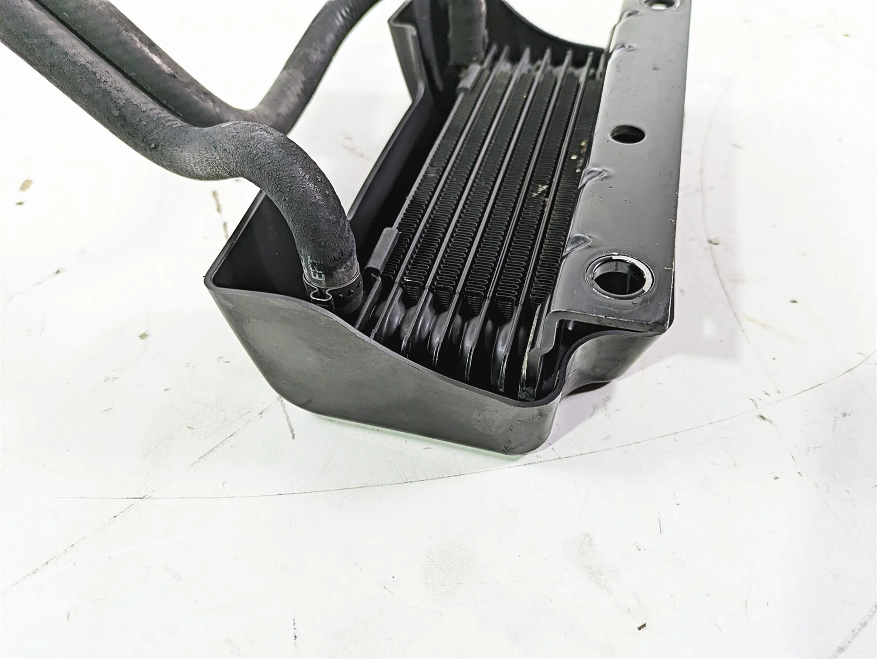 2016 Harley Touring FLTRX Road Glide Oil Cooler Flange Cover Set 63083-11A - Image 9