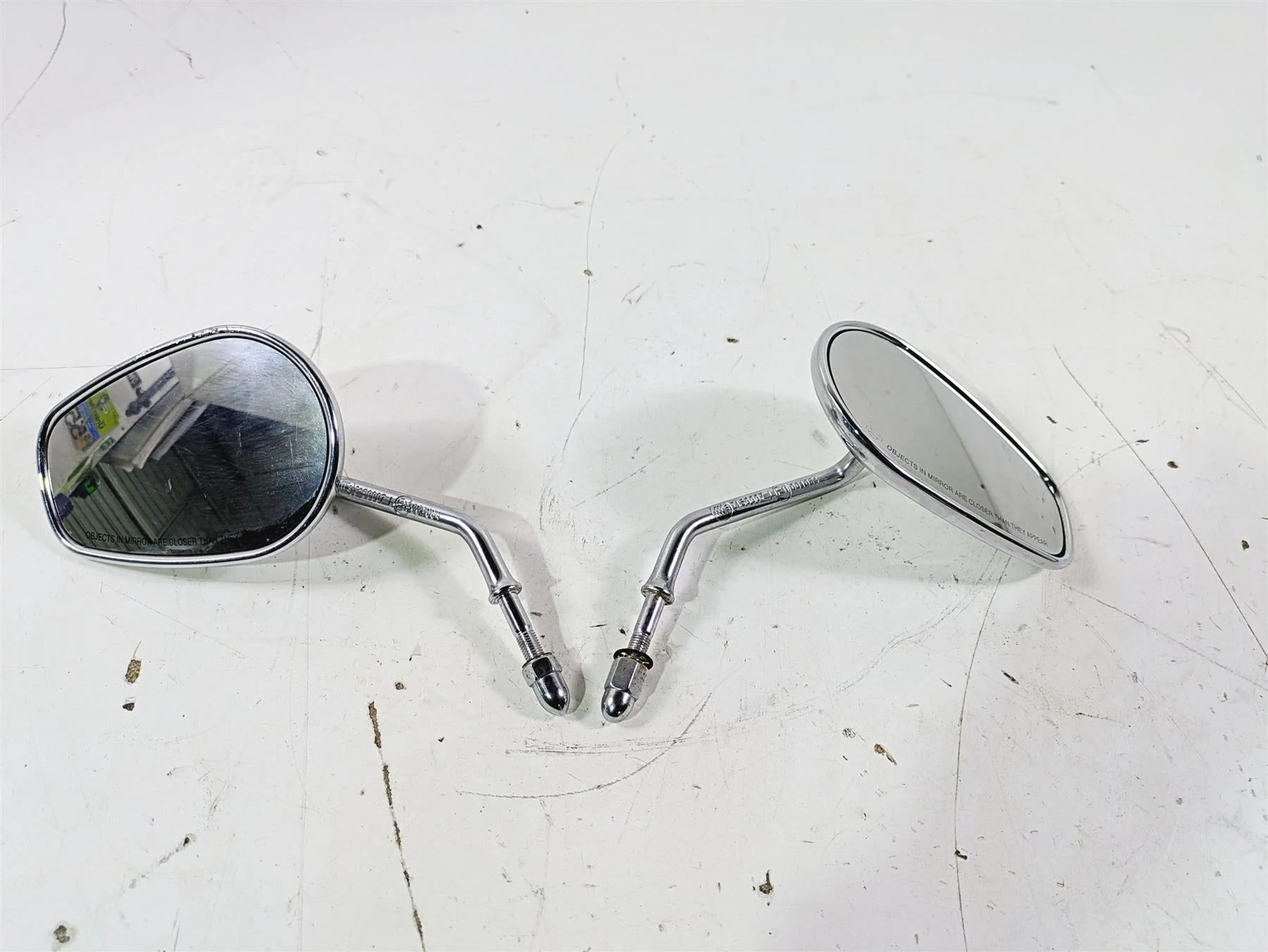 2016 Harley Touring FLTRX Road Glide Rear View Chrome Mirror Set 91910-03B