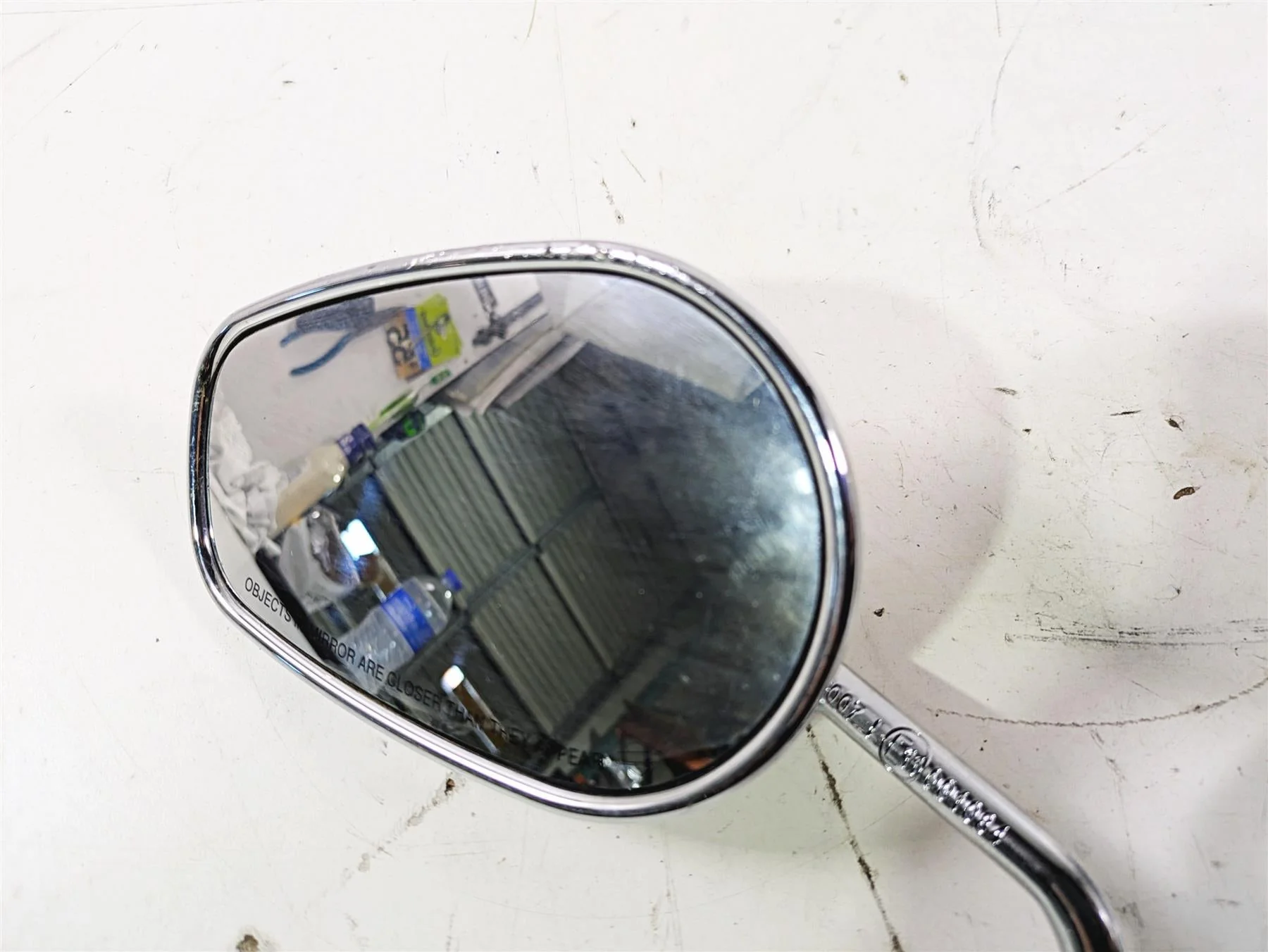 2016 Harley Touring FLTRX Road Glide Rear View Chrome Mirror Set 91910-03B - Image 6