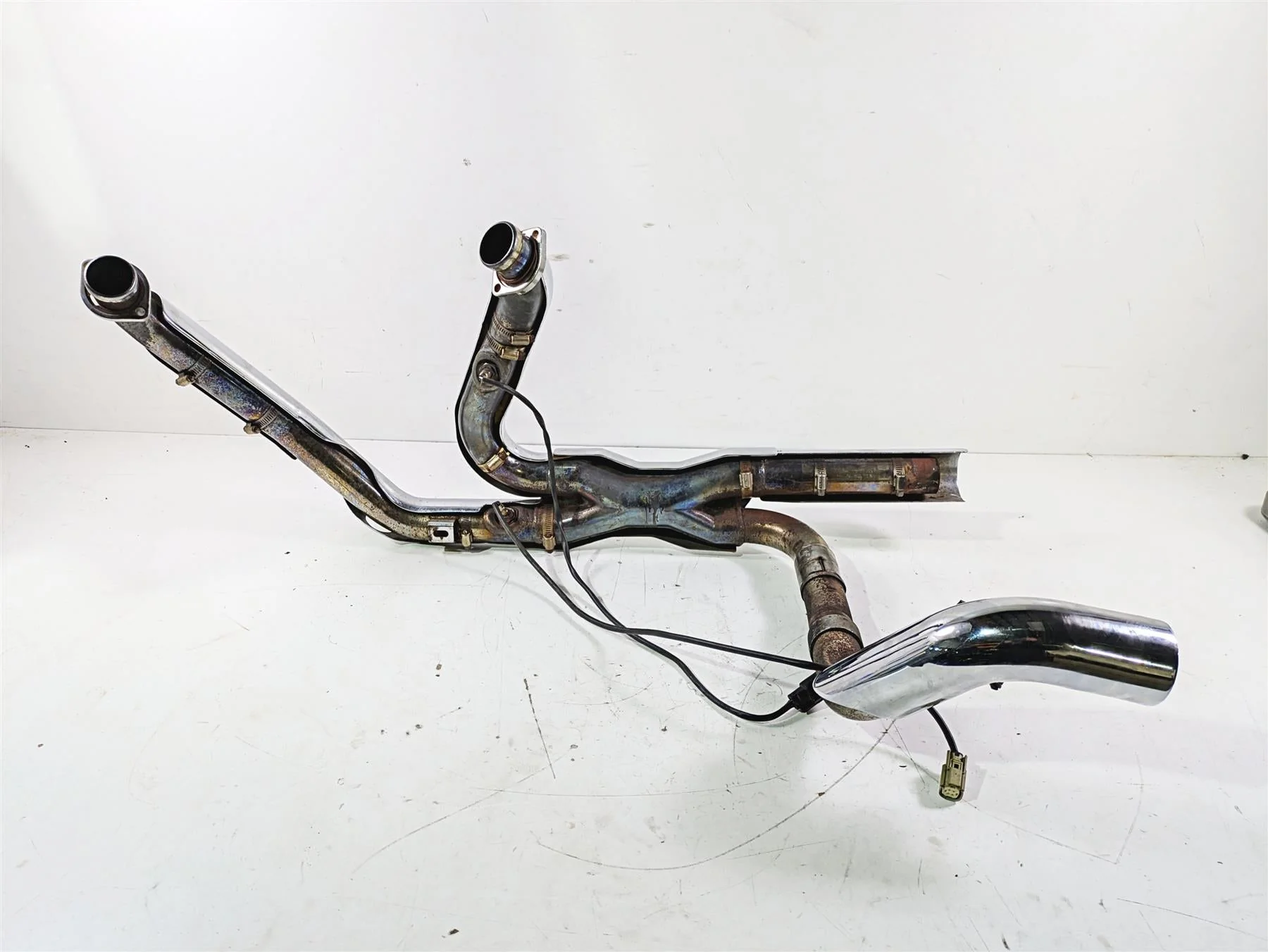 2016 Harley Touring FLTRX Road Glide Vance Hines Power Dual Header Set 46332 - Image 2