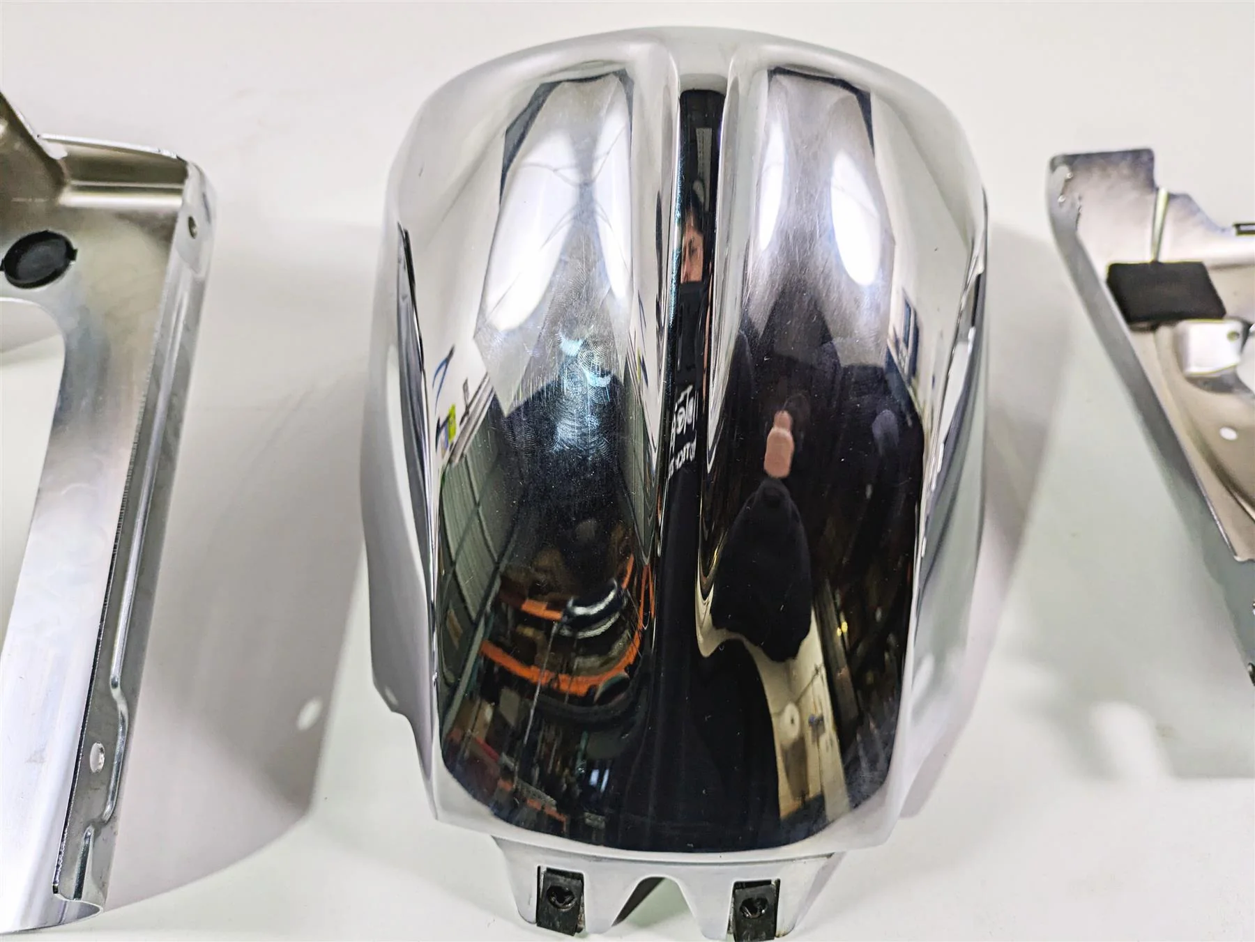 2016 Indian Chief Classic Headlight Head Lamp + Nacelle Cover Set 5632830 - Image 7