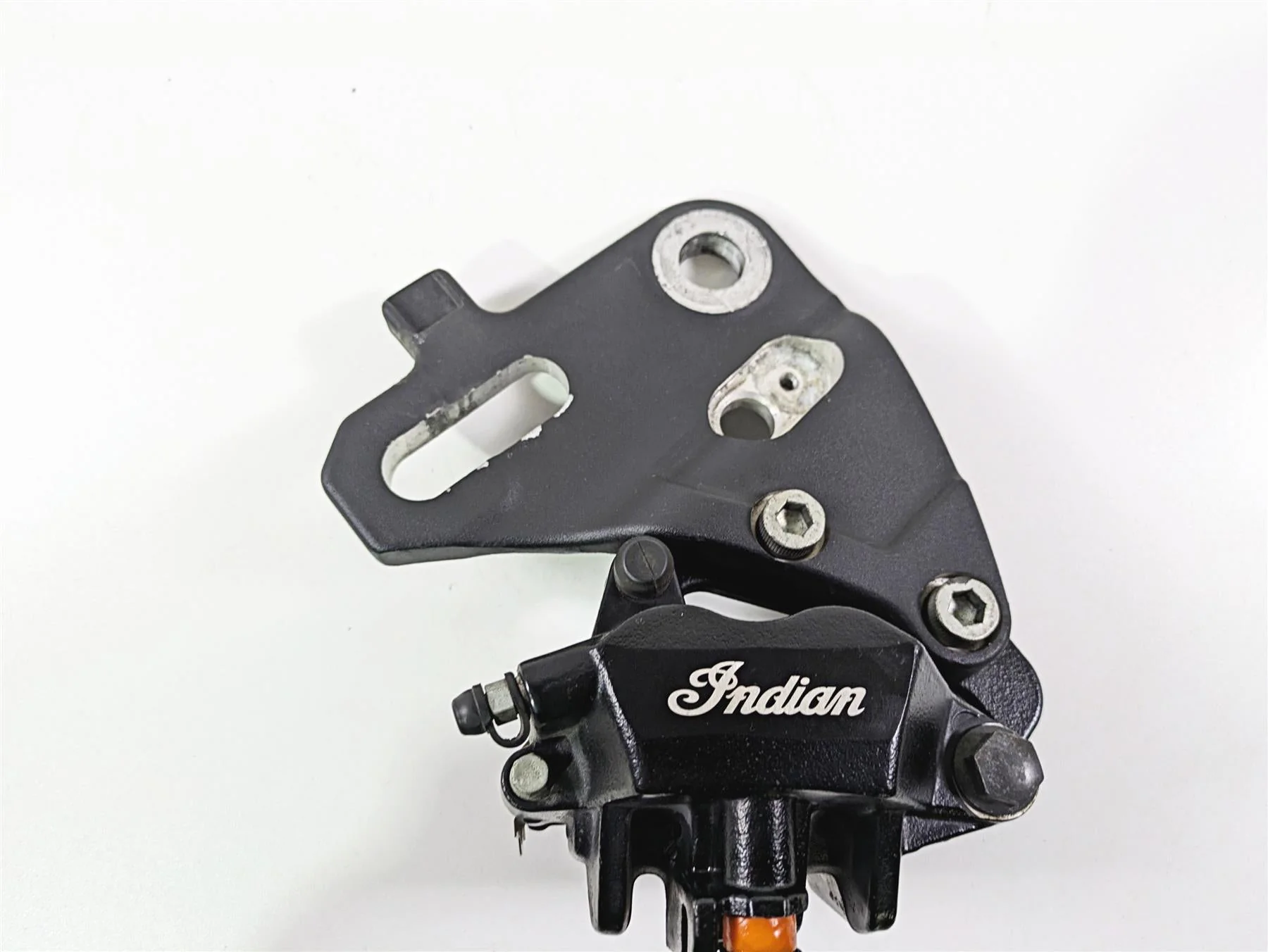 2016 Indian Chief Classic Nissin Rear Brake Caliper + Bracket 1912006 - Image 4