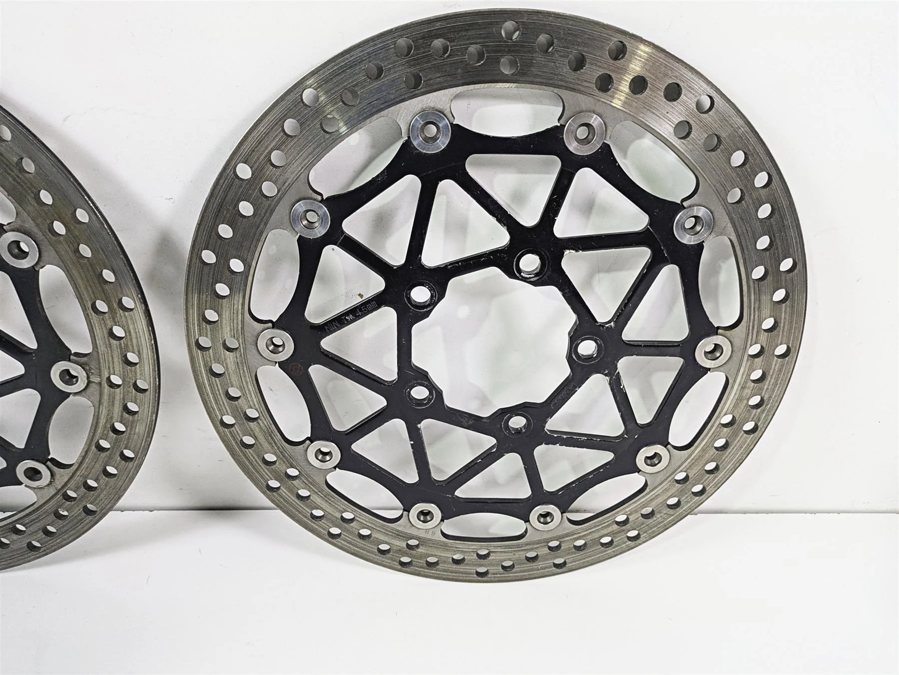 2016 Kawasaki ZX10R Ninja Brembo Front Brake Disc Rotor Set 41080-0648-18U - Image 2