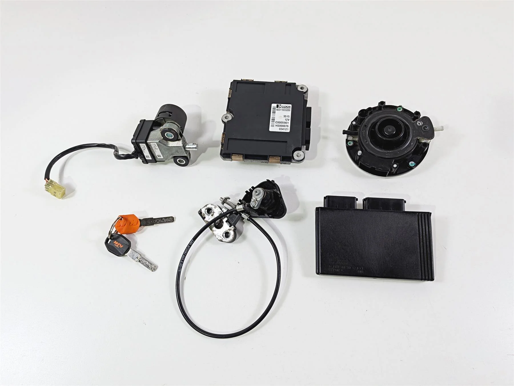 2016 KTM 1290 Super Adventure Ecu Ecm Cdi Ignition Switch Key Locks 60311066100 - Image 6