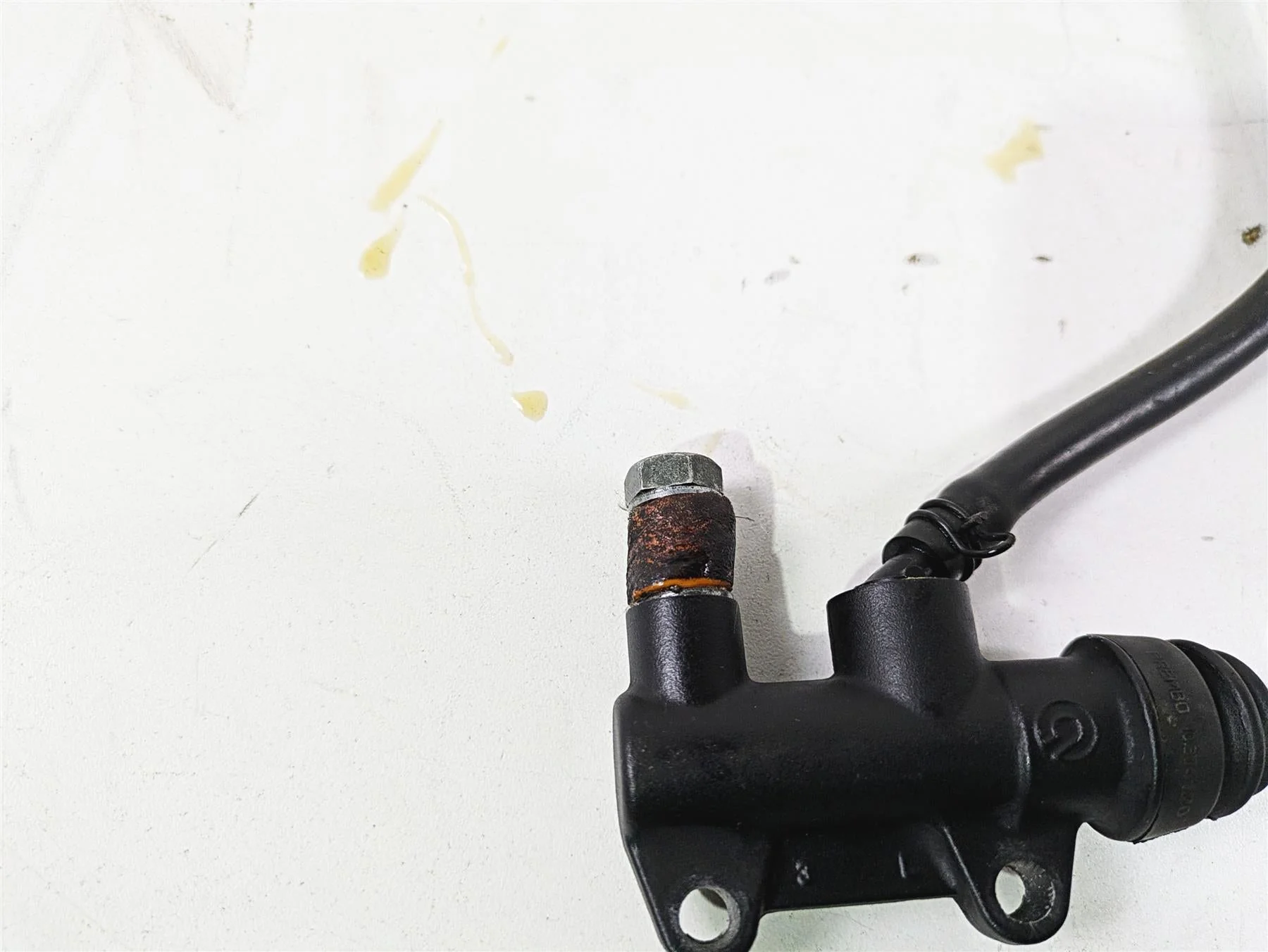 2016 Moto Guzzi Stelvio 1200 8V NTX Brembo Rear Brake Master Cylinder GU05666930 - Image 9