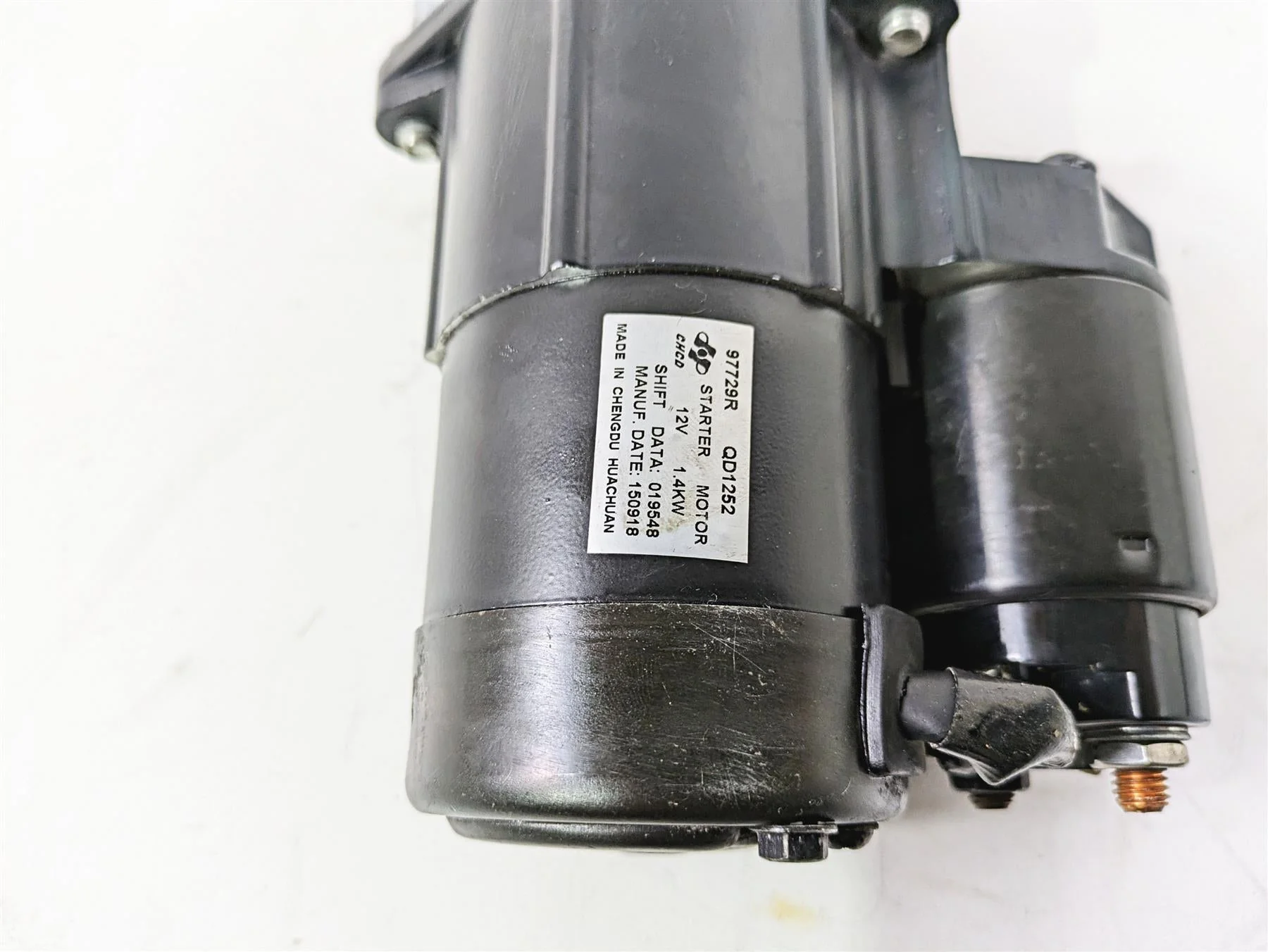 2016 Moto Guzzi Stelvio 1200 8V NTX Engine Starter Motor & Cover GU05730730 - Image 10