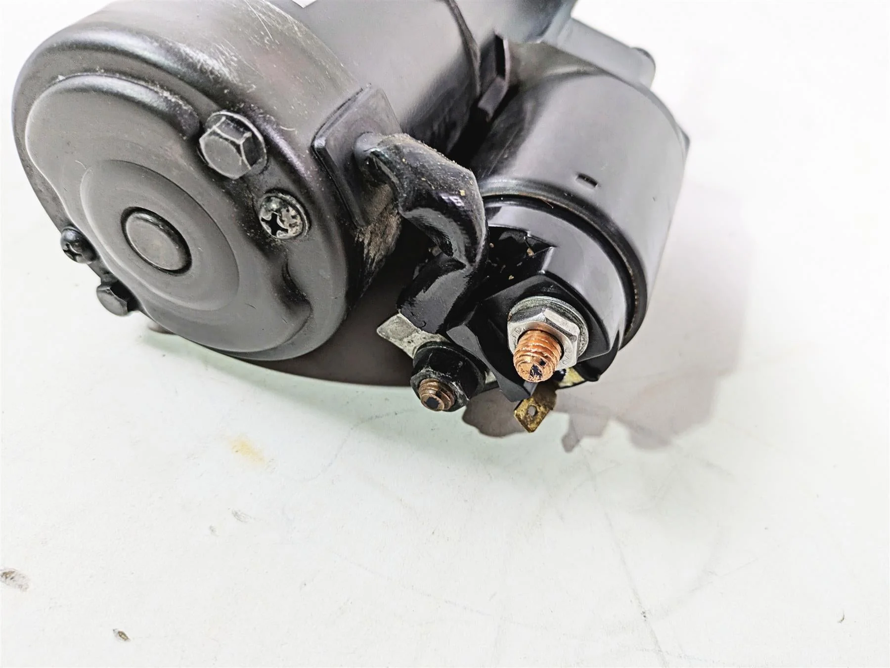 2016 Moto Guzzi Stelvio 1200 8V NTX Engine Starter Motor & Cover GU05730730 - Image 11