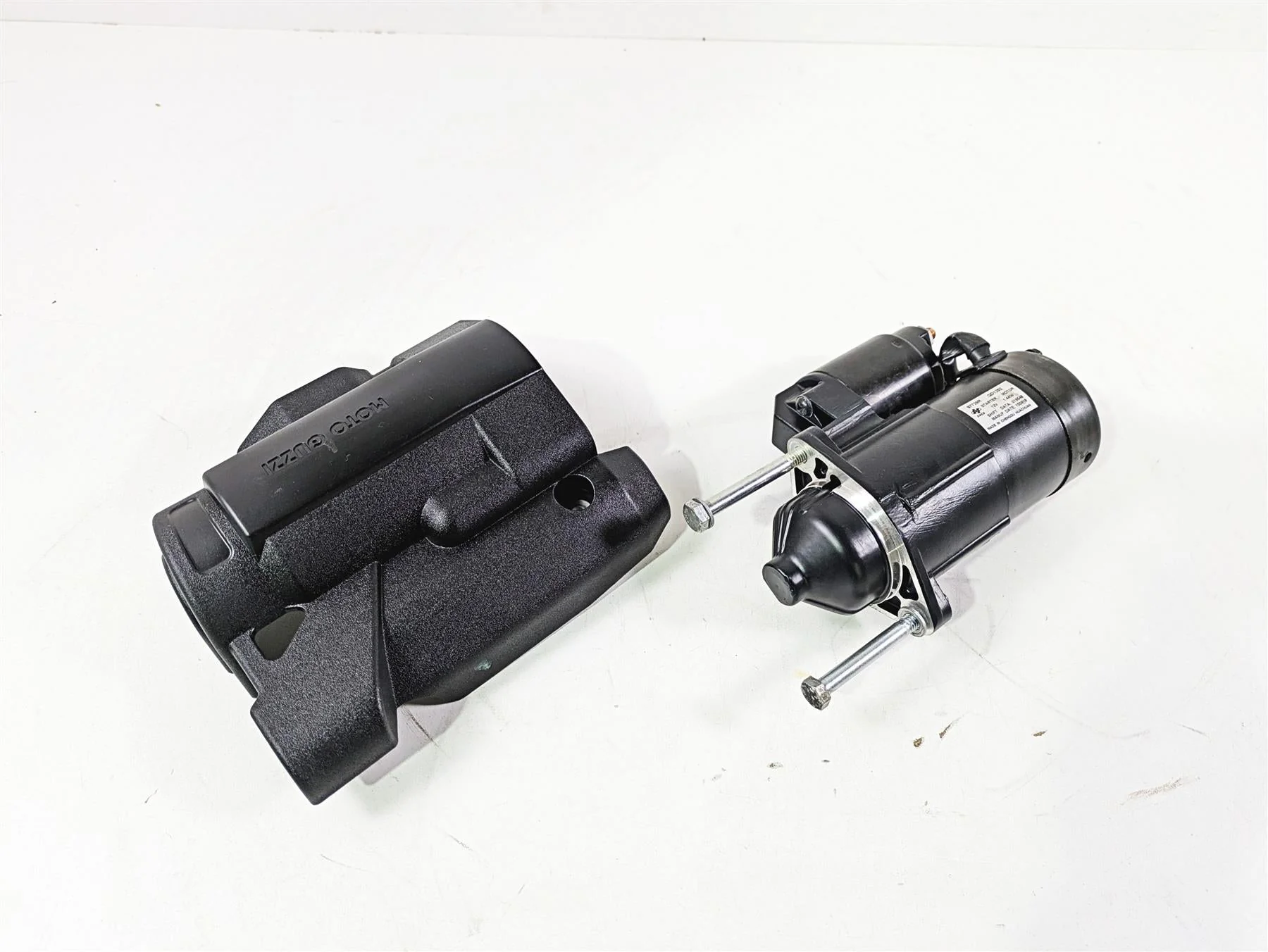 2016 Moto Guzzi Stelvio 1200 8V NTX Engine Starter Motor & Cover GU05730730 - Image 12