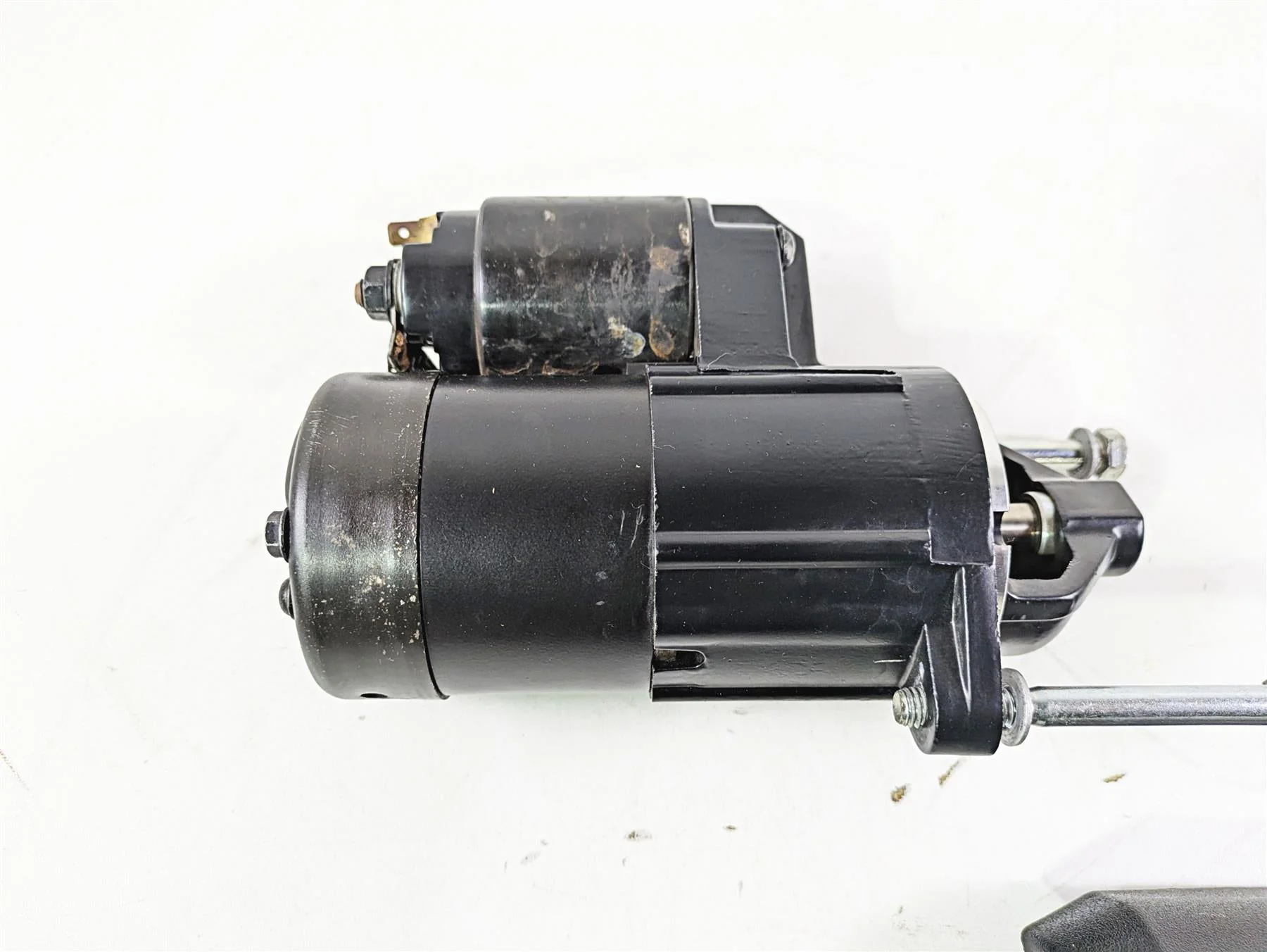 2016 Moto Guzzi Stelvio 1200 8V NTX Engine Starter Motor & Cover GU05730730 - Image 5