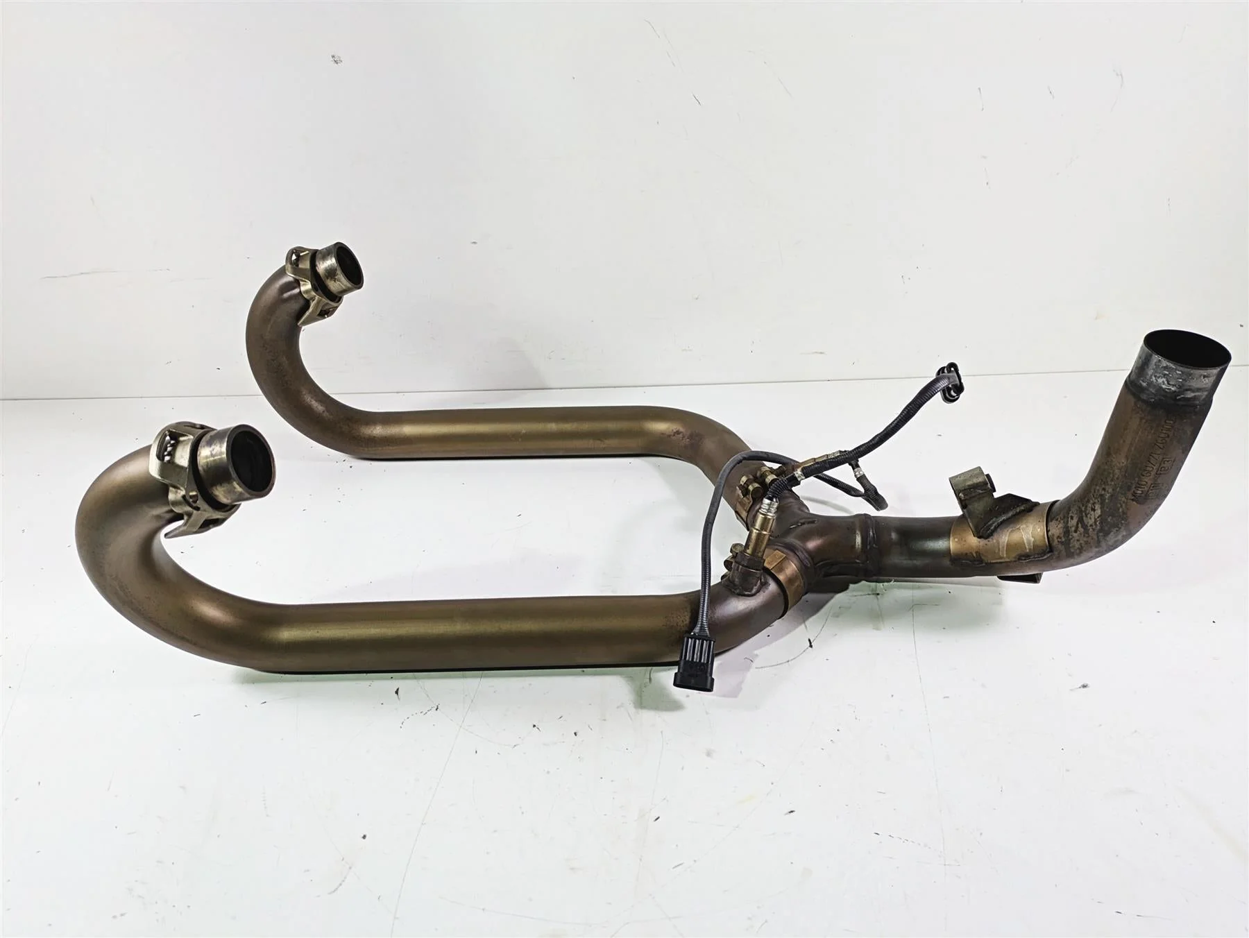 2016 Moto Guzzi Stelvio 1200 8V NTX Exhaust Header & Midpipe Set 897622 897623 - Image 3