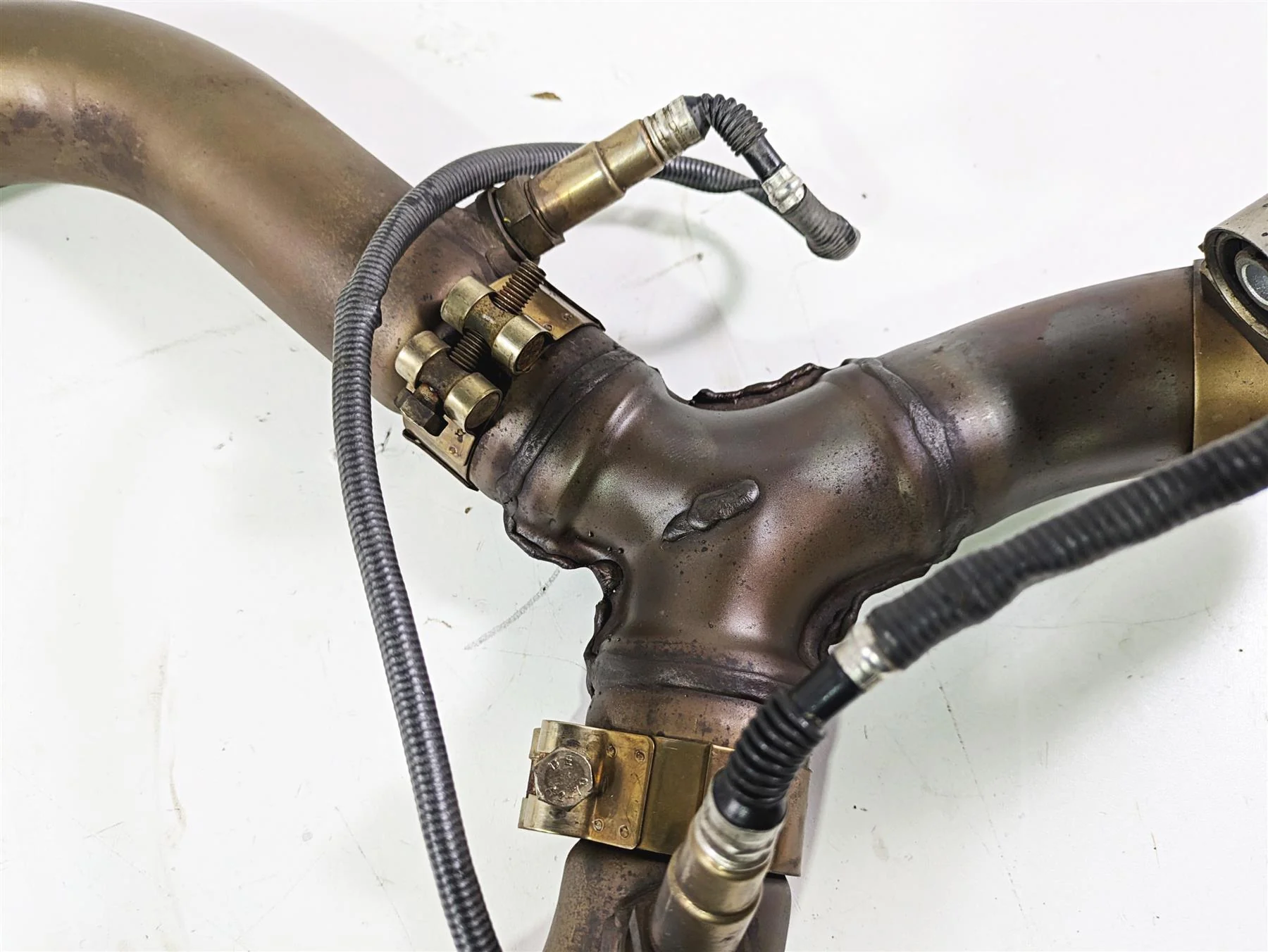 2016 Moto Guzzi Stelvio 1200 8V NTX Exhaust Header & Midpipe Set 897622 897623 - Image 5