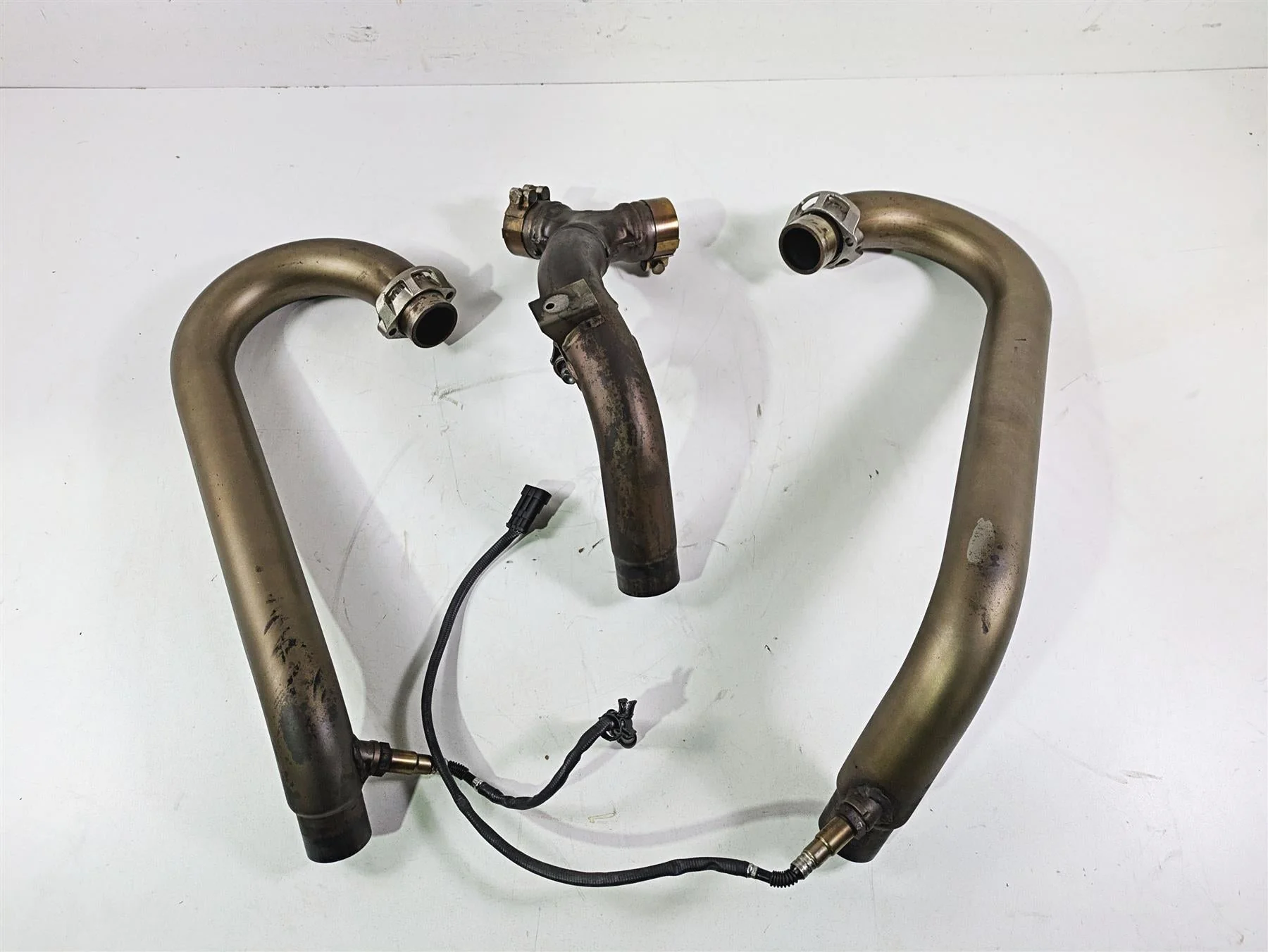 2016 Moto Guzzi Stelvio 1200 8V NTX Exhaust Header & Midpipe Set 897622 897623 - Image 2