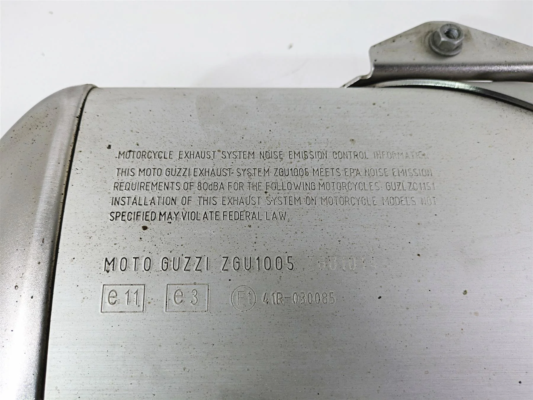 2016 Moto Guzzi Stelvio 1200 8V NTX Exhaust Muffler Pipe Silencer 886307 - Image 11