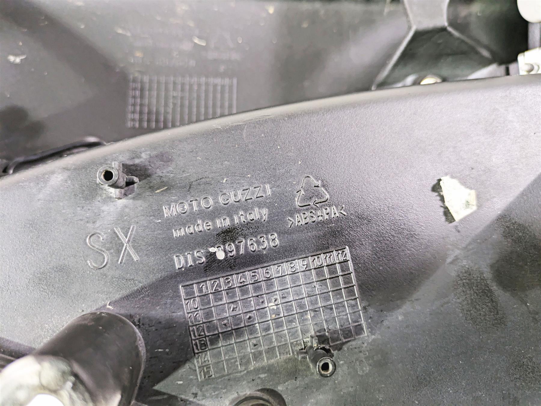 2016 Moto Guzzi Stelvio 1200 8V NTX Left Fuel Tank Side Cover Set - Read 897638 - Image 11