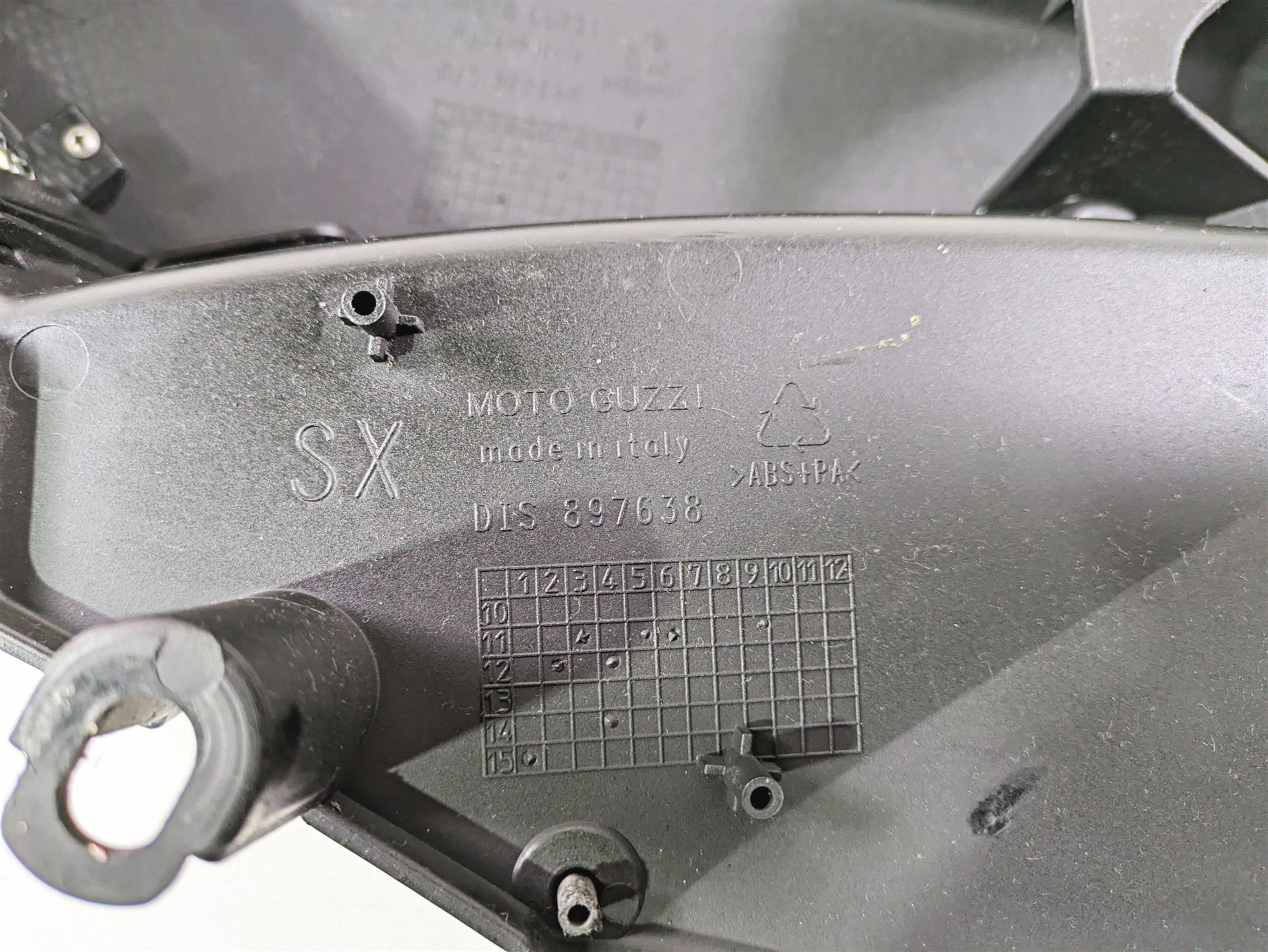 2016 Moto Guzzi Stelvio 1200 8V NTX Left Under Tank Side Cover Set 897638 897640 - Image 11