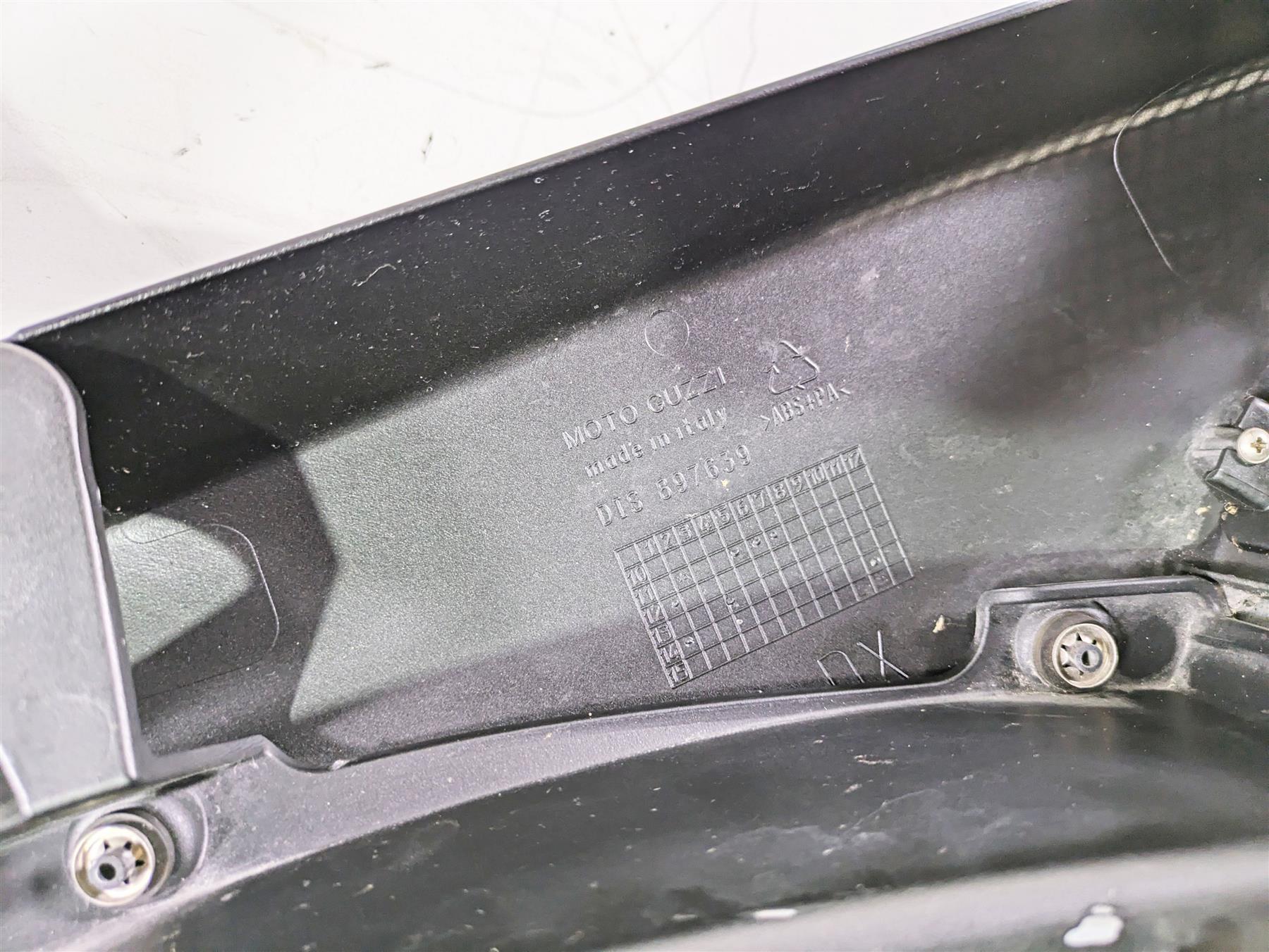 2016 Moto Guzzi Stelvio 1200 8V NTX Right Under Fuel Tank Side Cover Set 897639 - Image 11