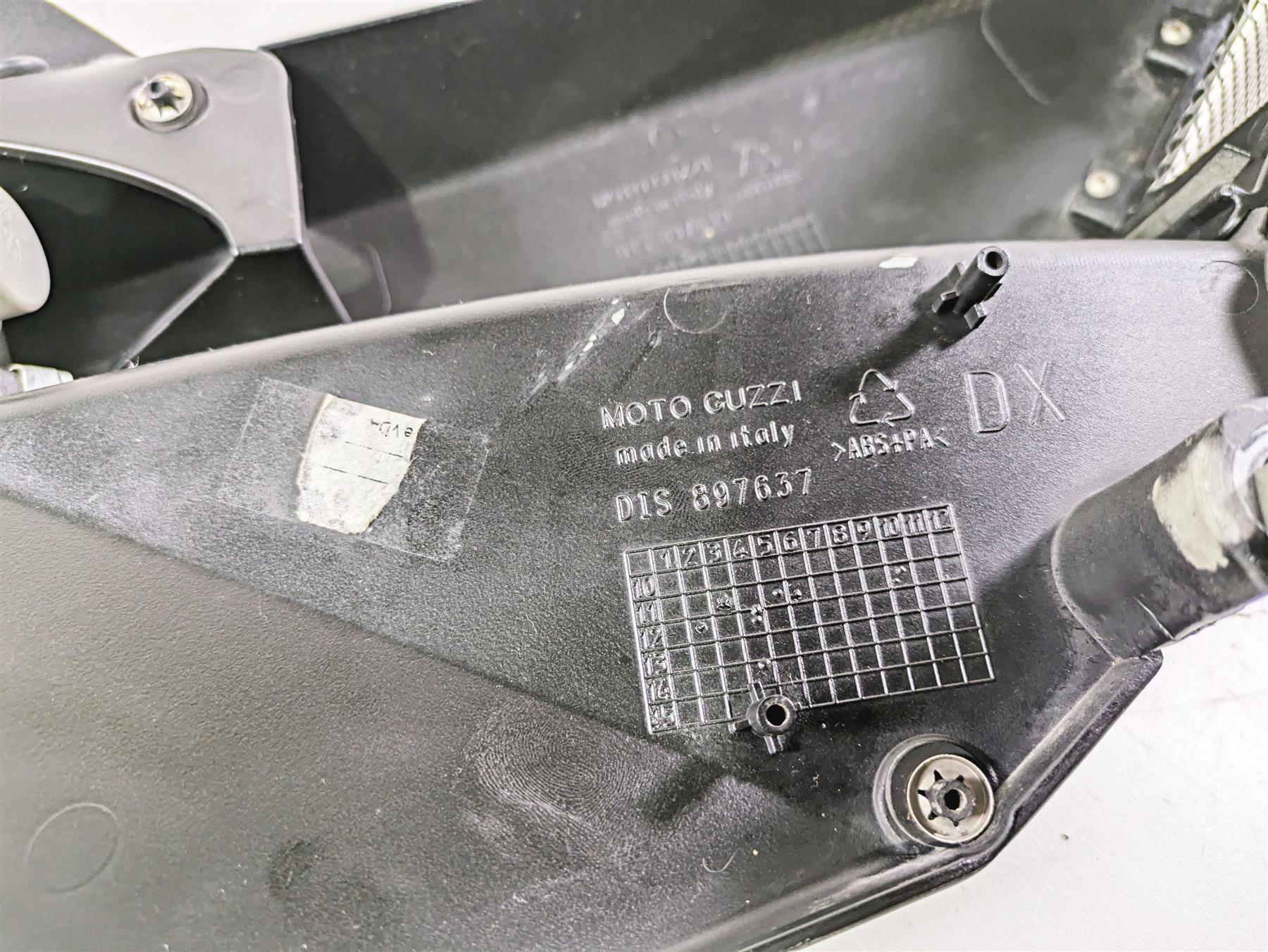 2016 Moto Guzzi Stelvio 1200 8V NTX Right Under Fuel Tank Side Cover Set 897639 - Image 12